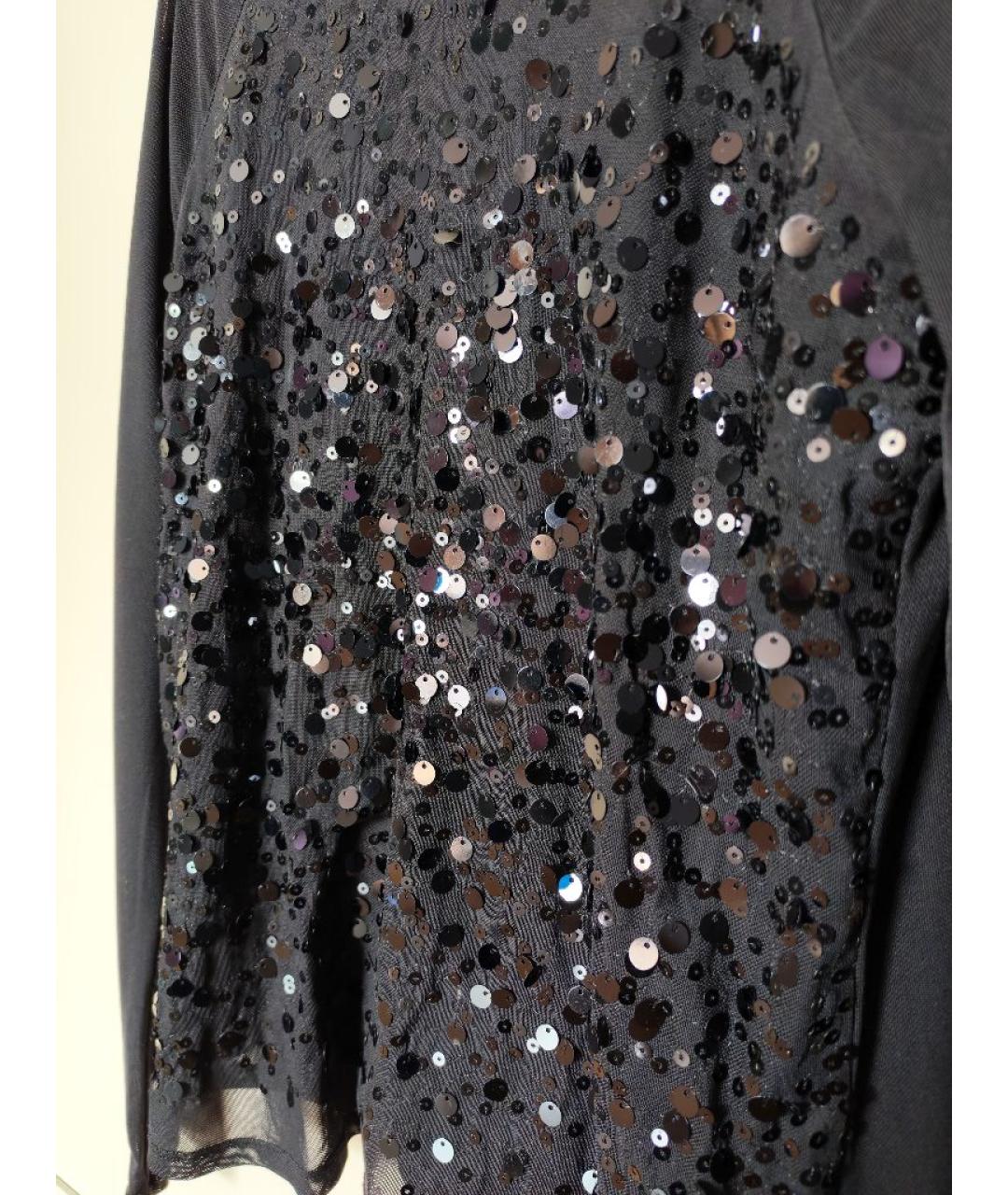 DKNY Черная сетчатая блузы, фото 4