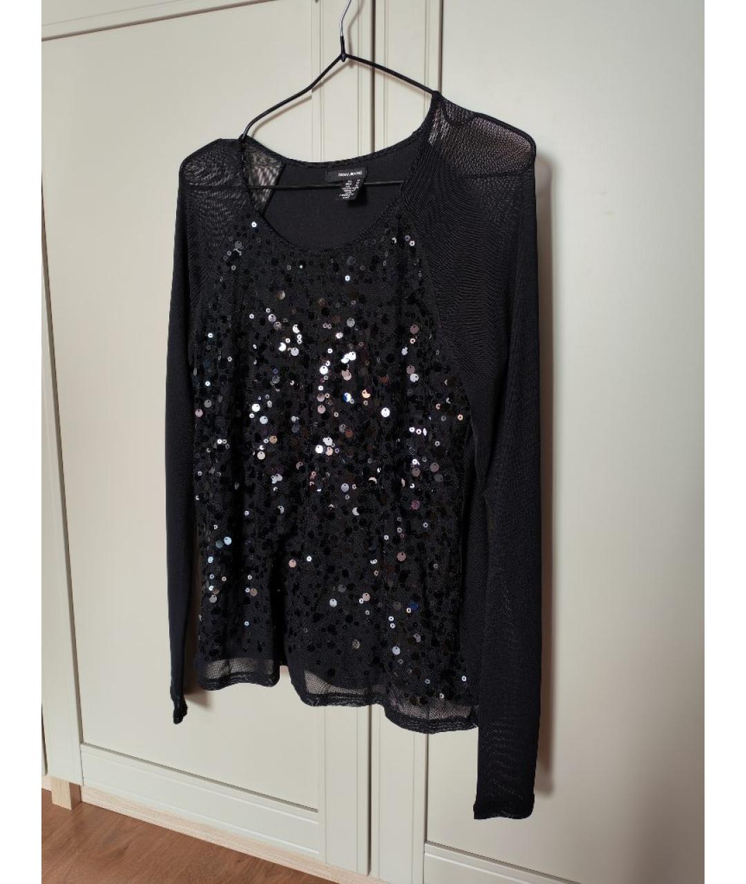 DKNY Черная сетчатая блузы, фото 7