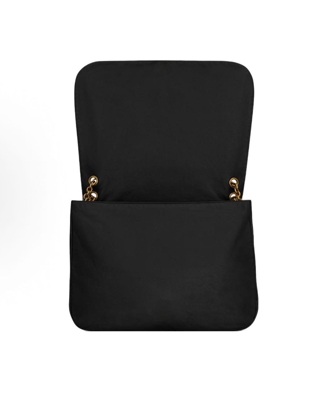 SAINT LAURENT Черная кожаная сумка через плечо, фото 7