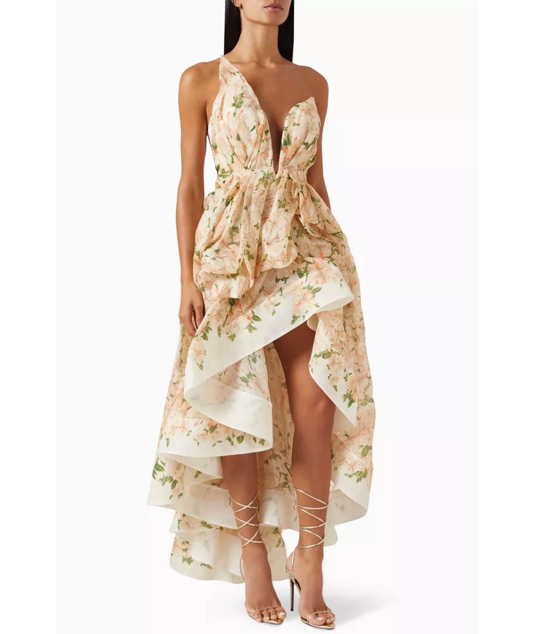 ZIMMERMANN Мульти льняное коктейльное платье, фото 5