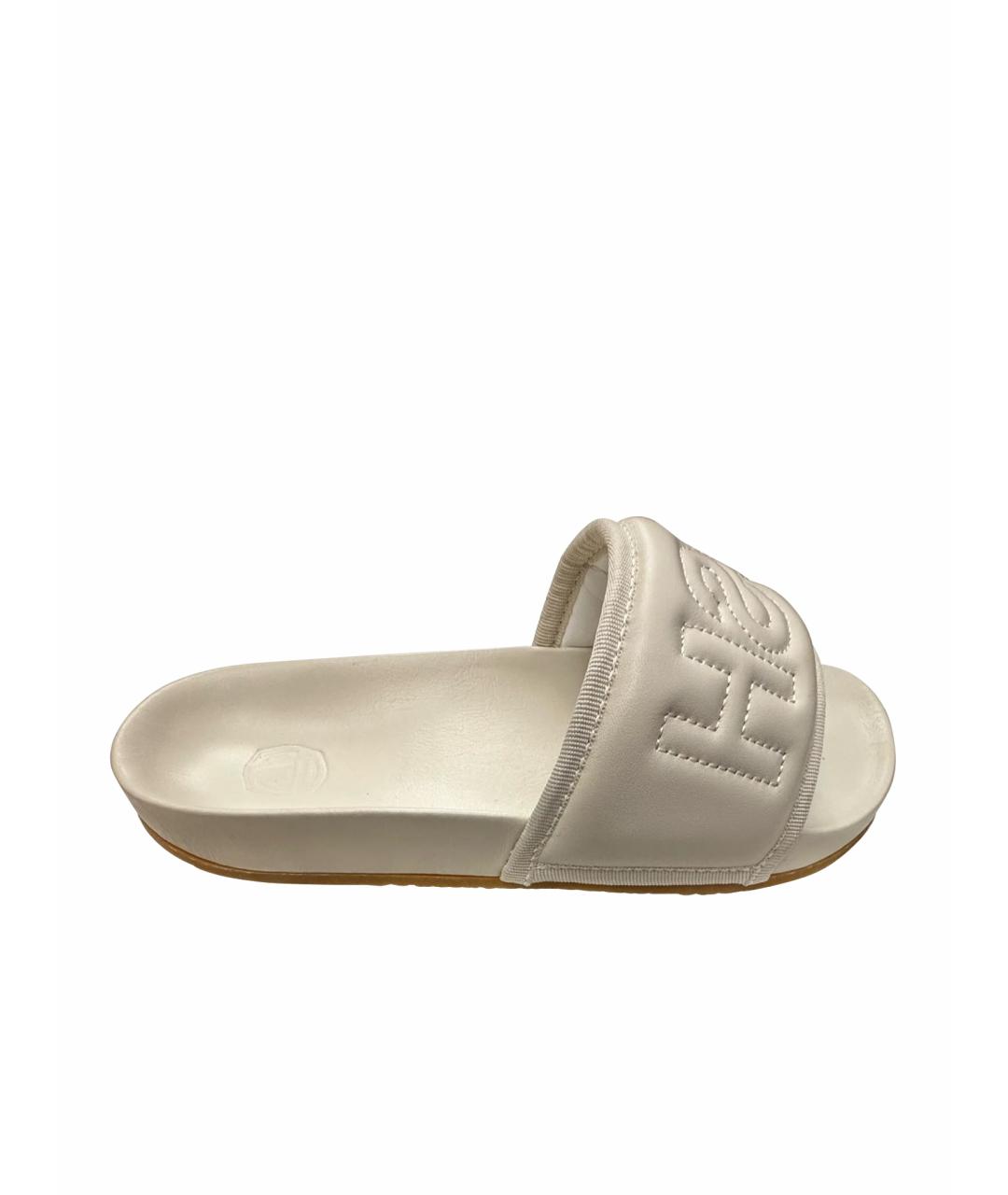 AMBUSH Серые кожаные шлепанцы, фото 1