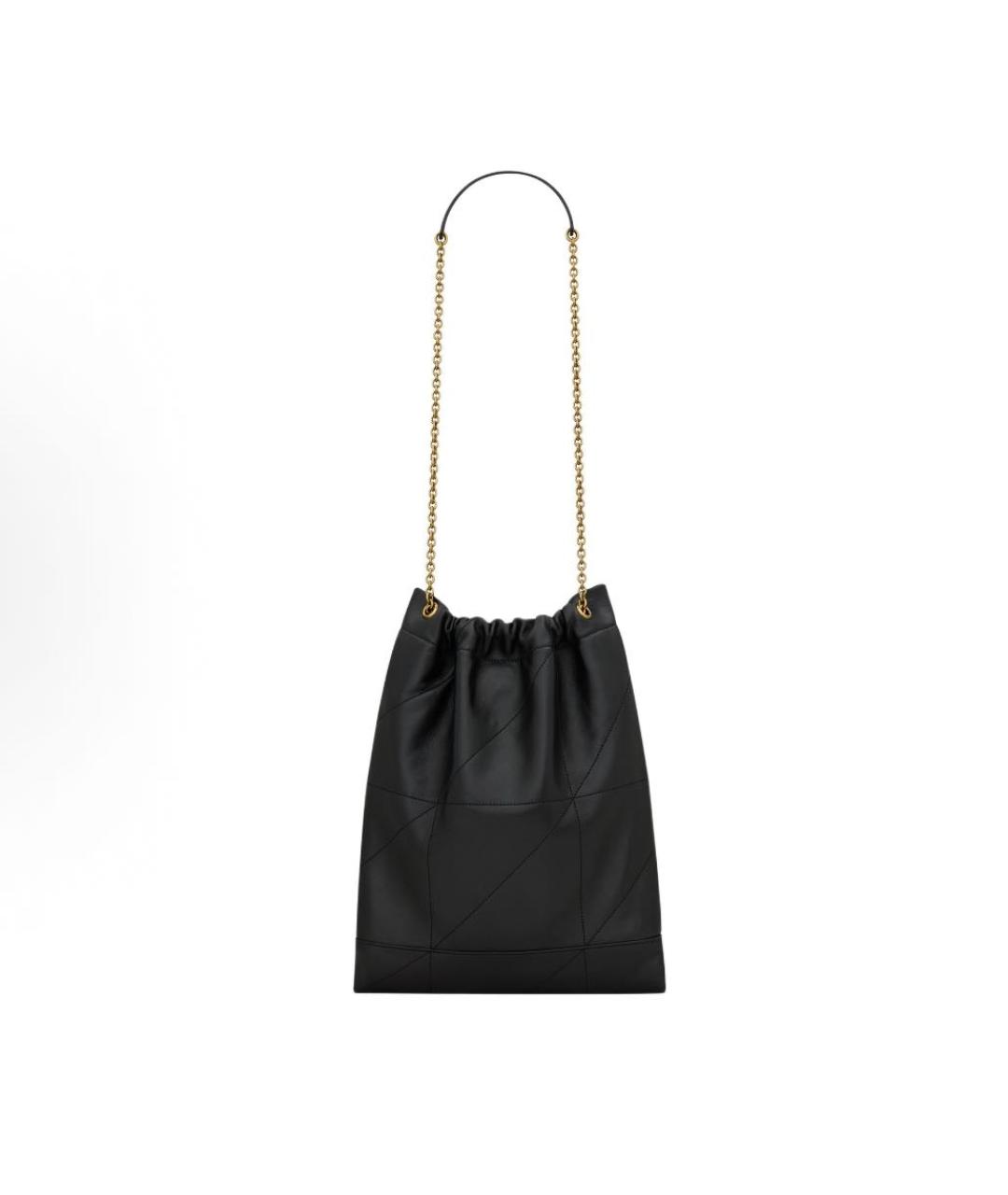 SAINT LAURENT Черная кожаная сумка тоут, фото 6