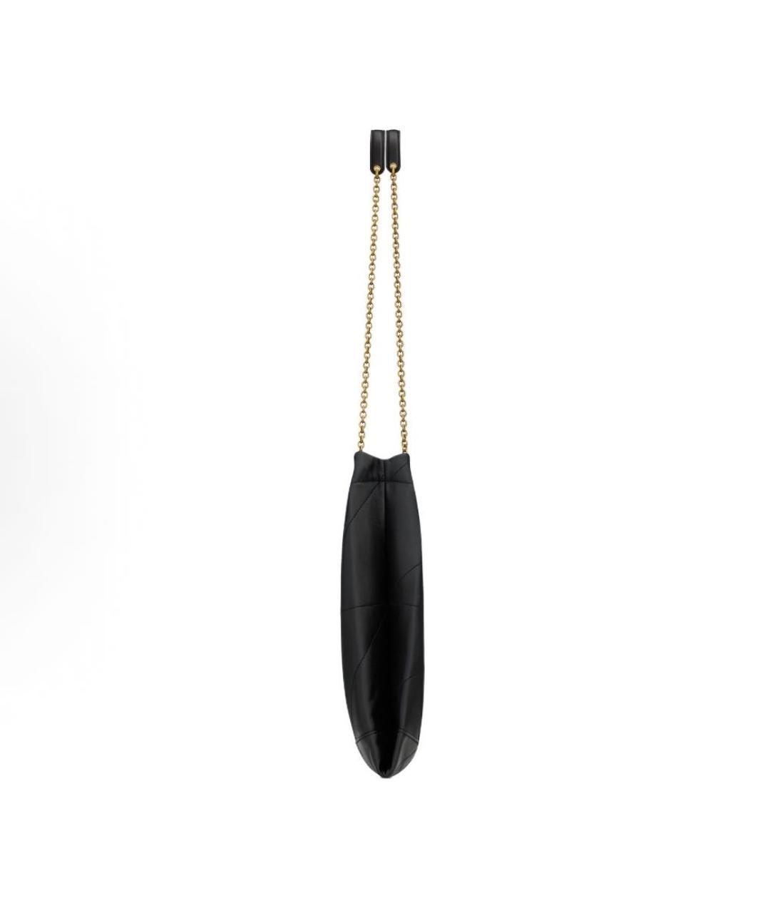 SAINT LAURENT Черная кожаная сумка тоут, фото 5