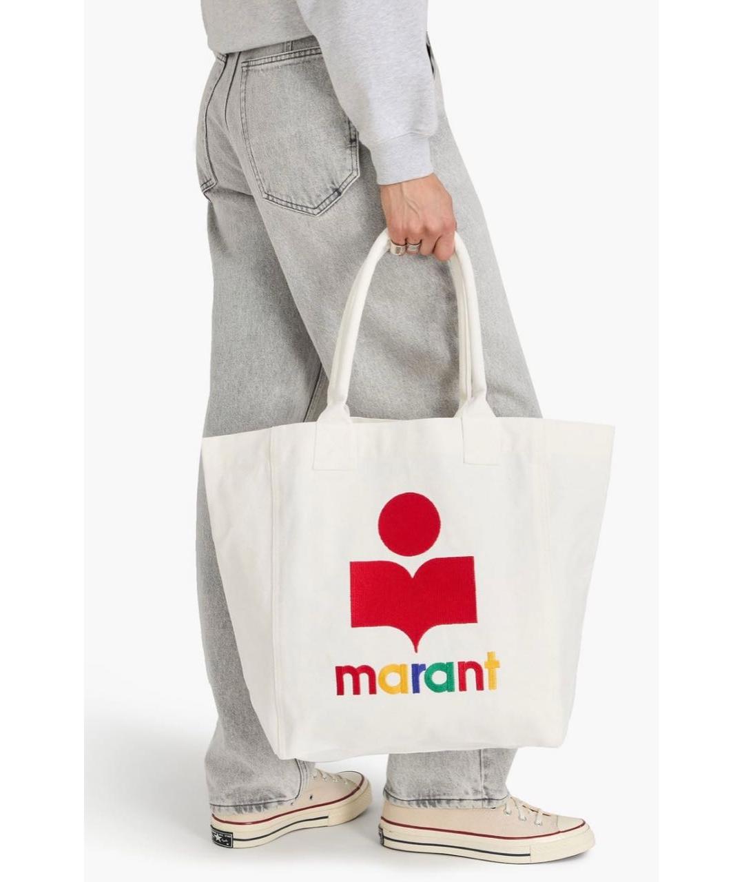 ISABEL MARANT Белая пляжная сумка, фото 4