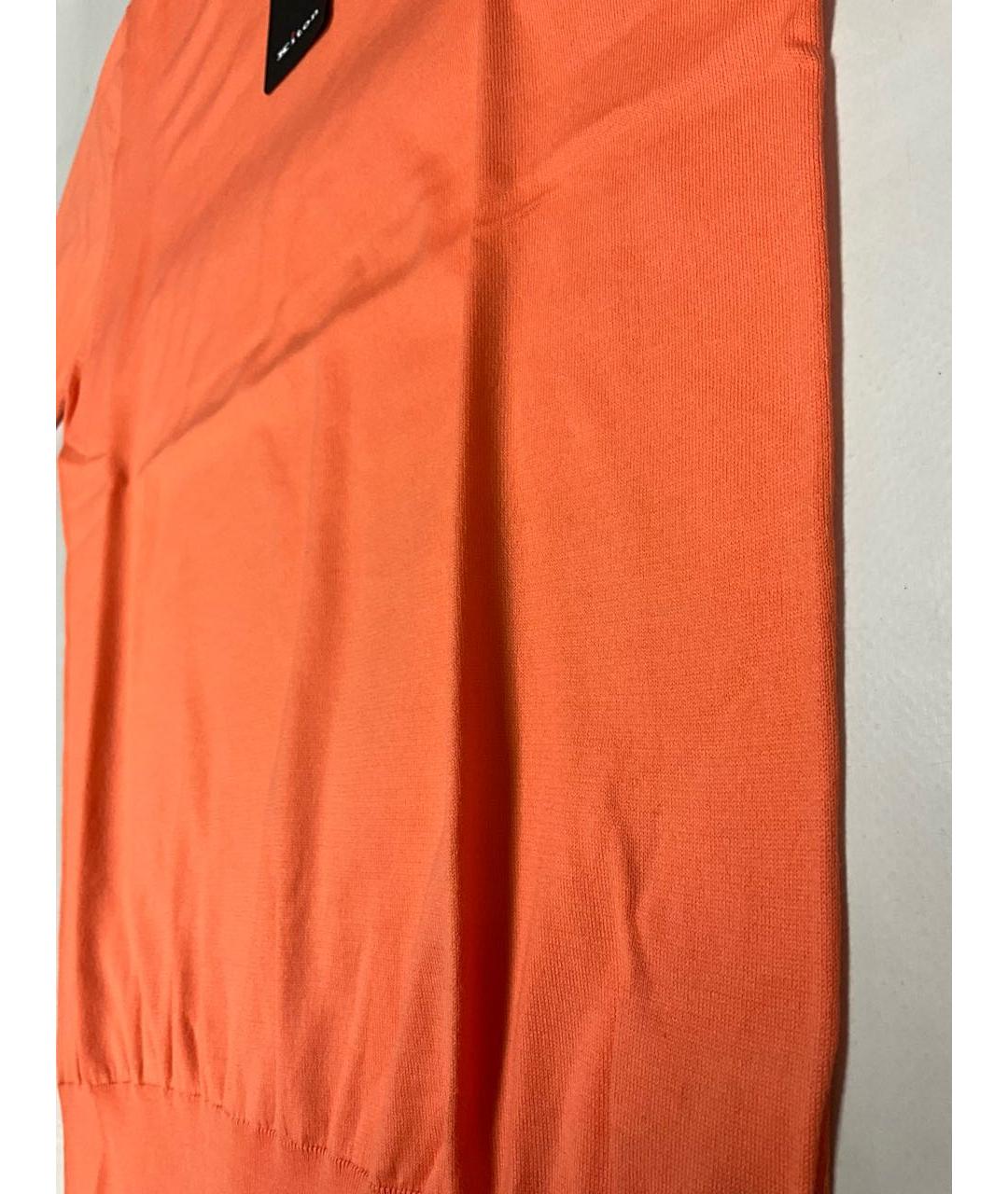 KITON Оранжевый хлопковый джемпер / свитер, фото 2