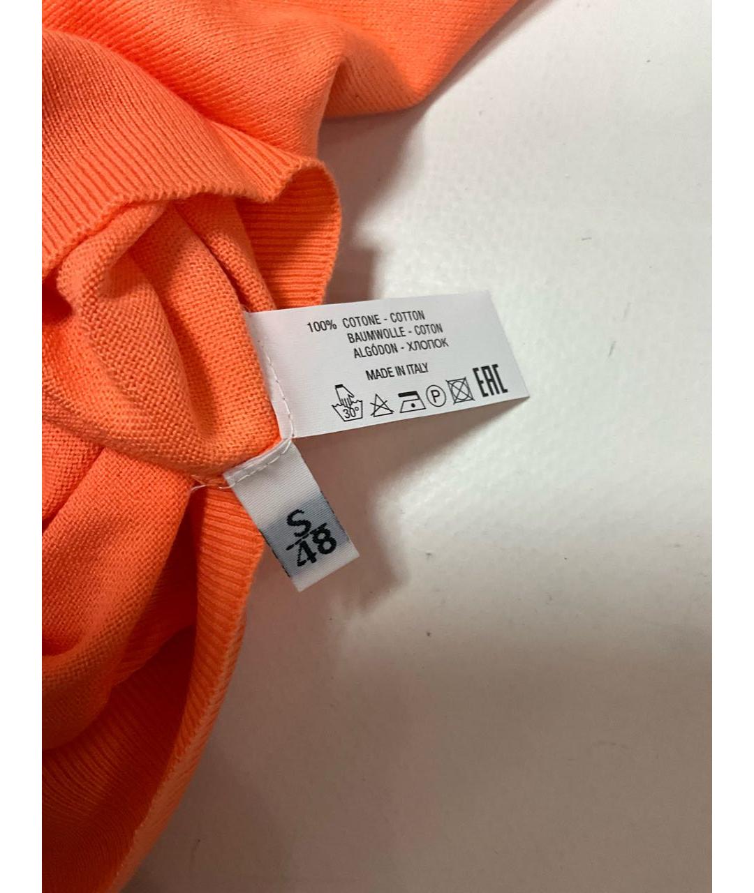 KITON Оранжевый хлопковый джемпер / свитер, фото 4