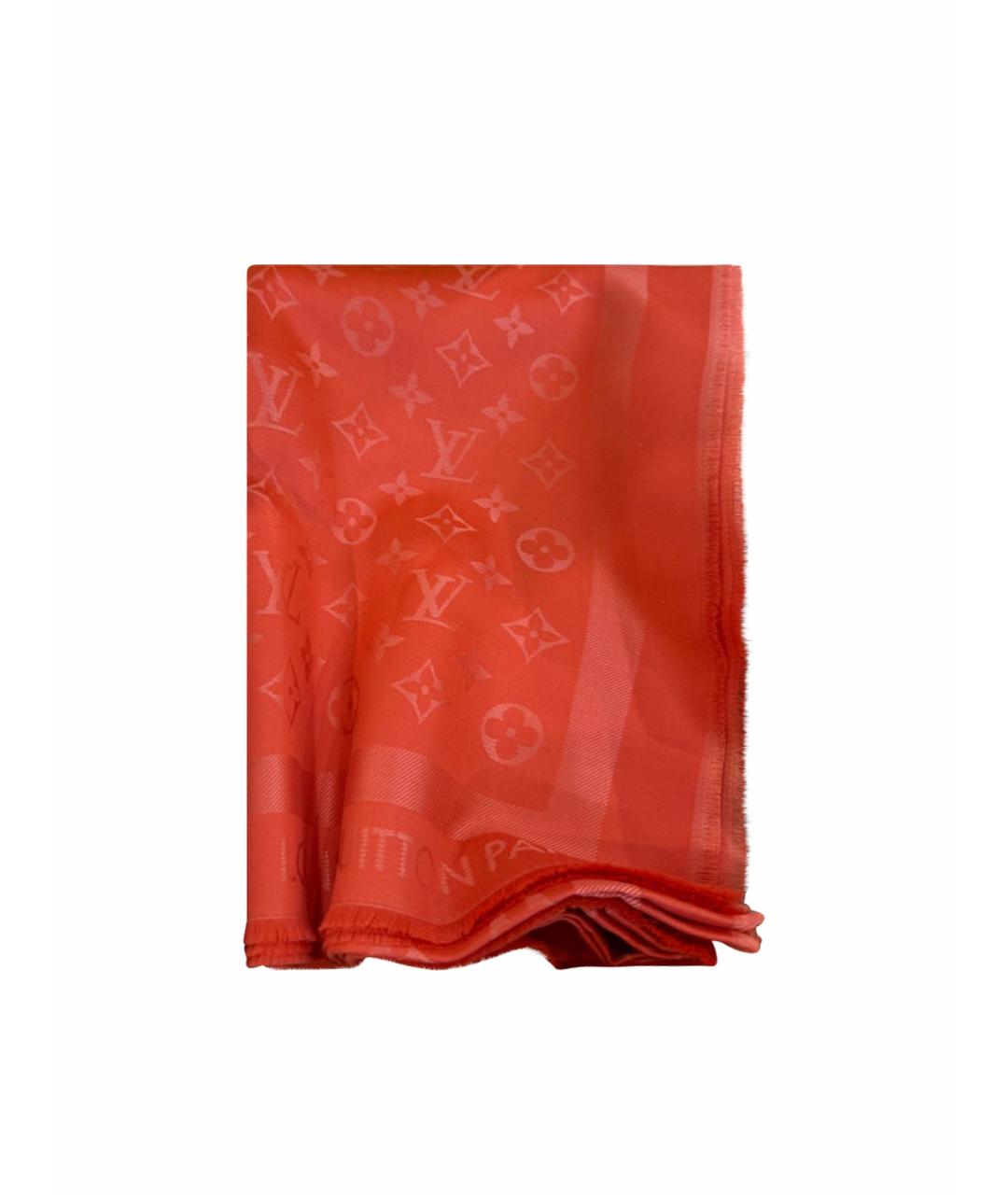 LOUIS VUITTON Коралловый платок, фото 1