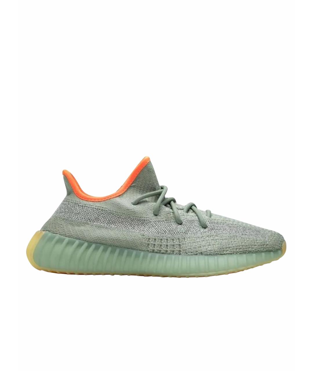 ADIDAS YEEZY Серые текстильные кроссовки, фото 1