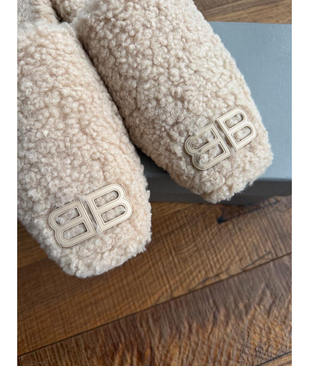 BALENCIAGA Бежевые мюли, фото 6