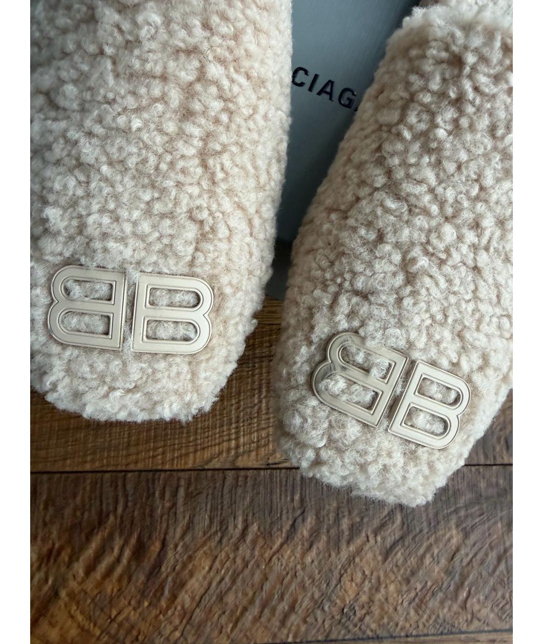 BALENCIAGA Бежевые мюли, фото 8