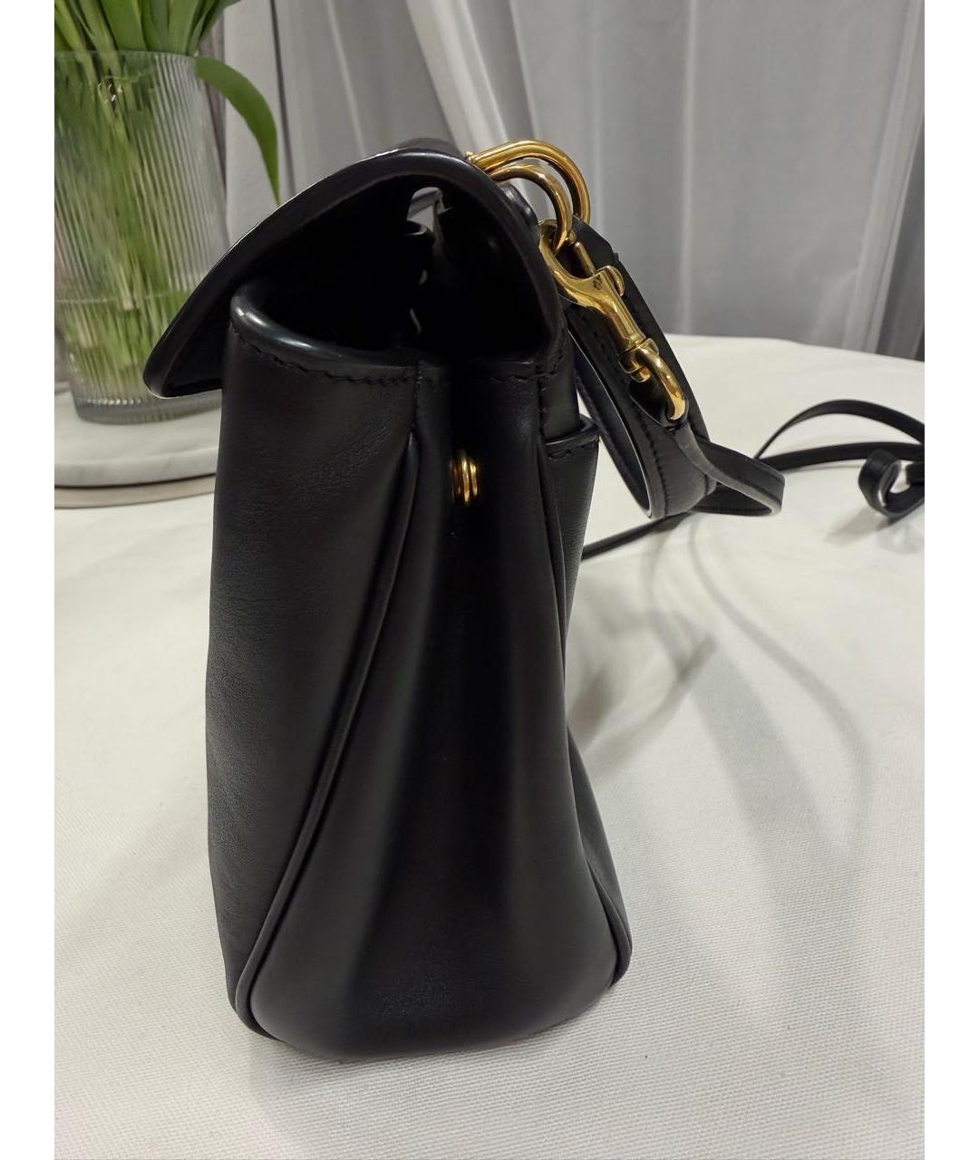 BALENCIAGA Черная кожаная сумка через плечо, фото 6