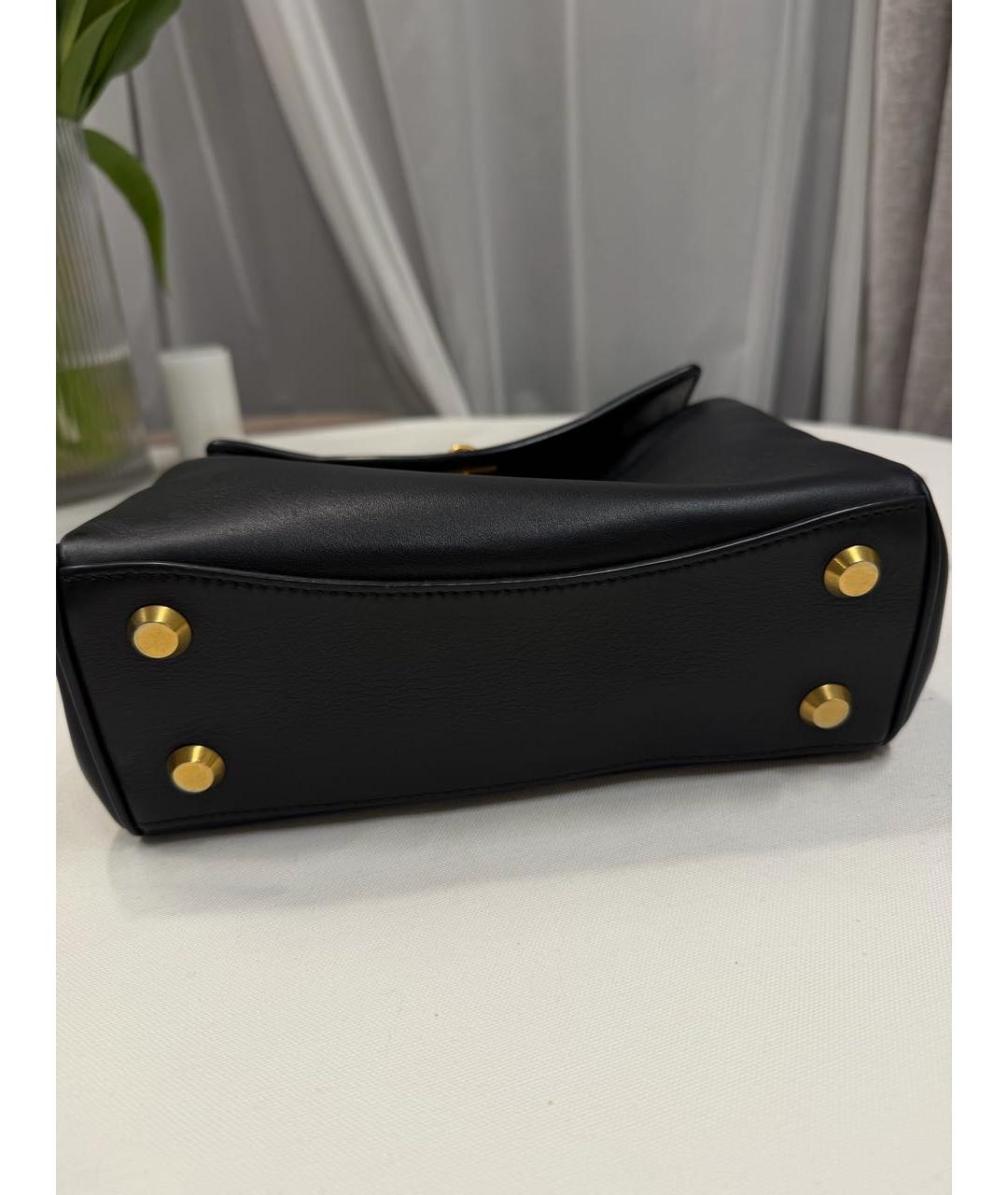 BALENCIAGA Черная кожаная сумка через плечо, фото 7