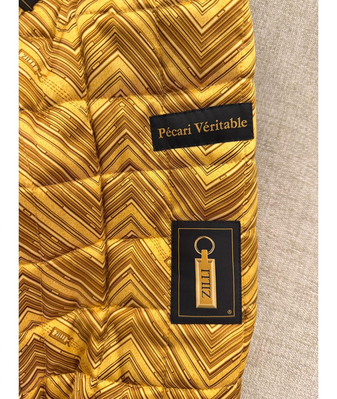 ZILLI Коричневая куртка из экзотической кожи, фото 6