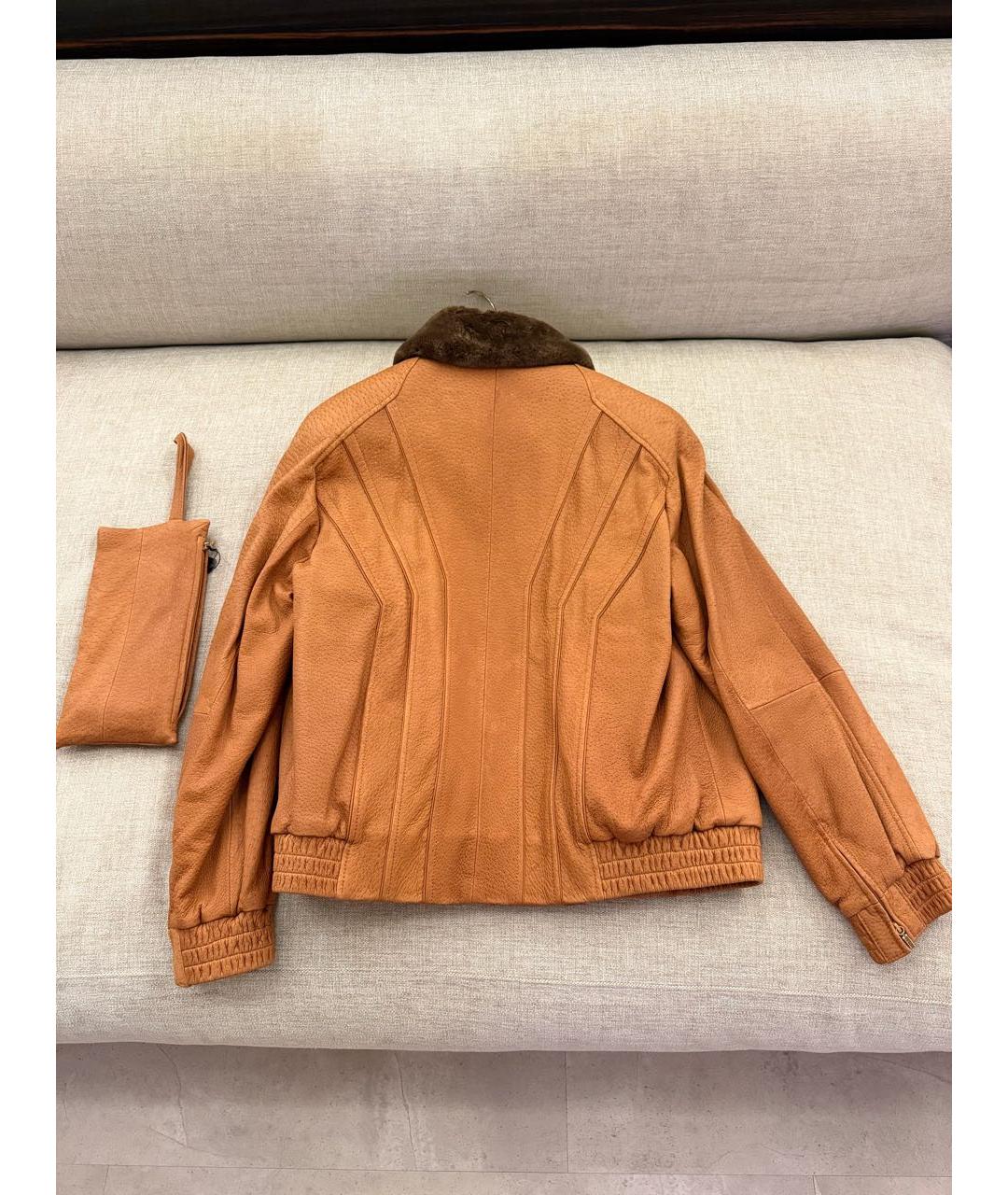 ZILLI Коричневая куртка из экзотической кожи, фото 2