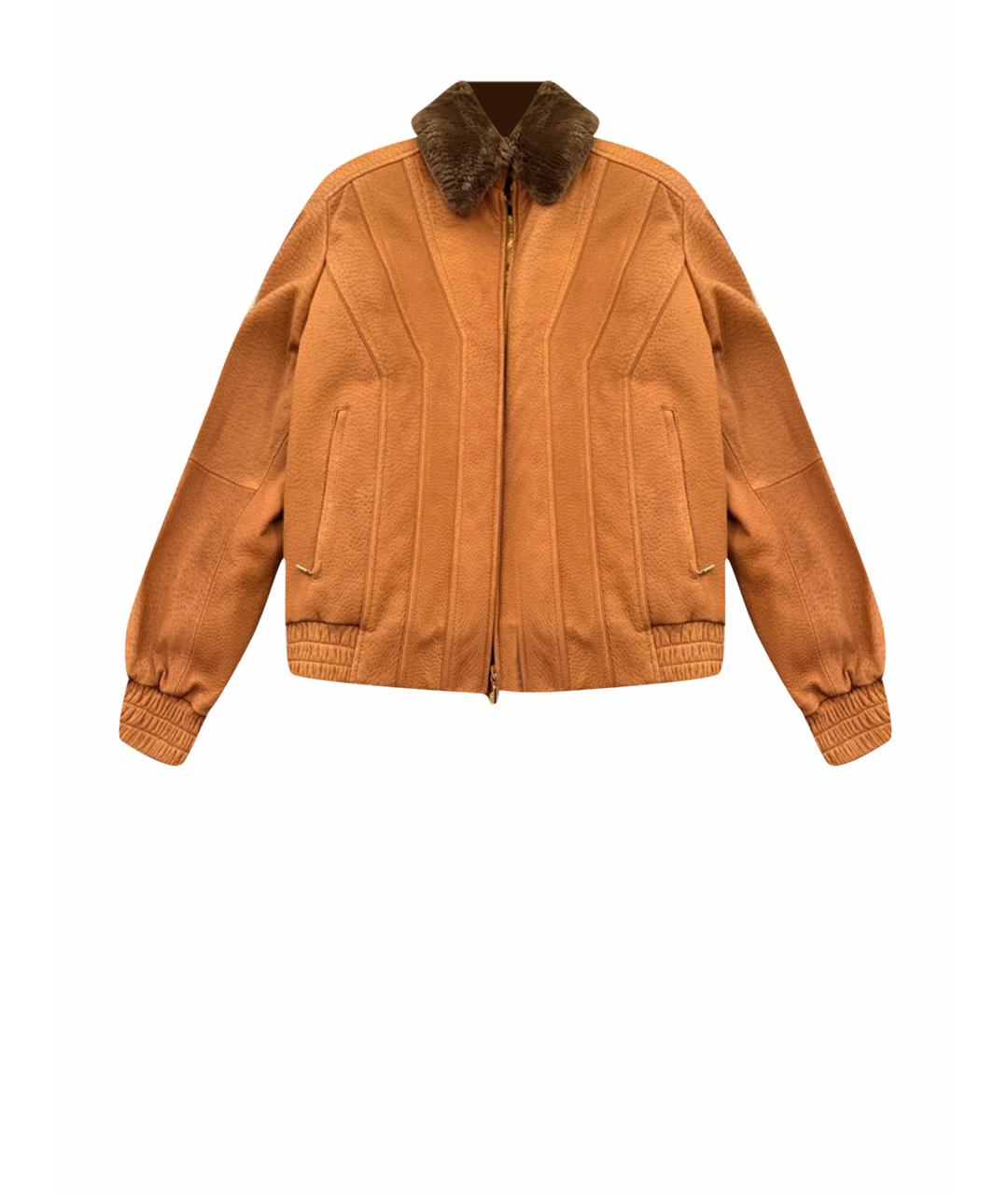 ZILLI Коричневая куртка из экзотической кожи, фото 1