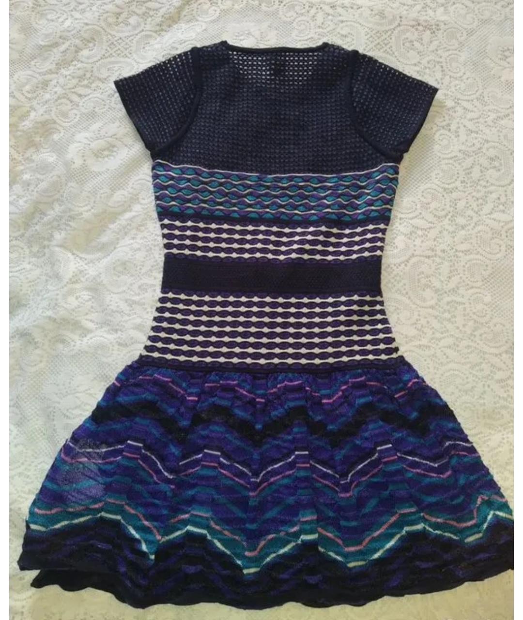 MISSONI Мульти шерстяное повседневное платье, фото 2