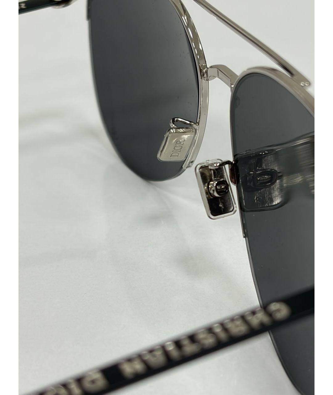 CHRISTIAN DIOR Черные пластиковые солнцезащитные очки, фото 5
