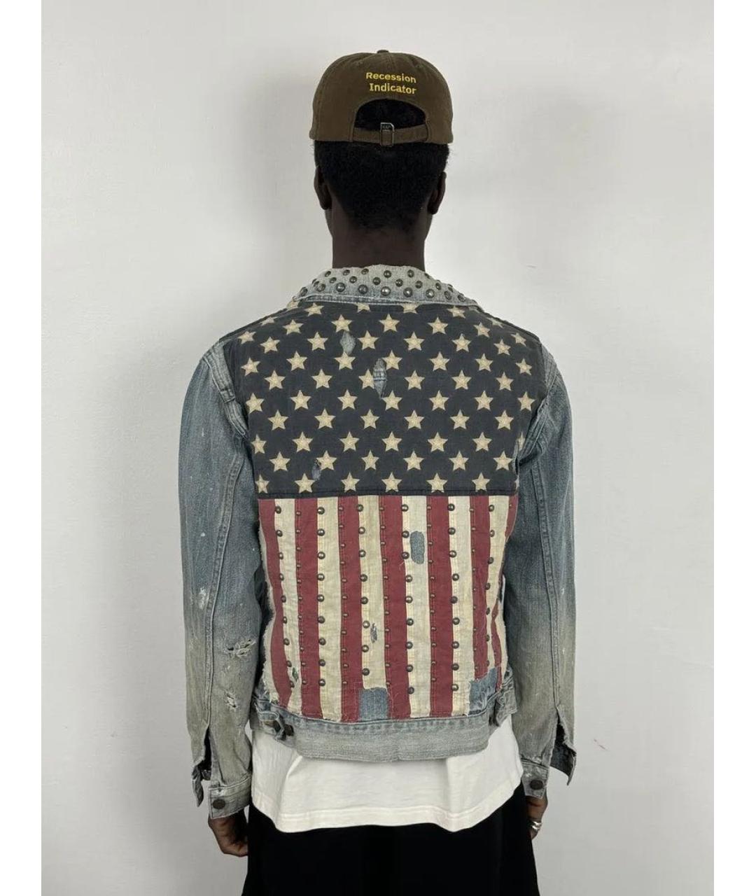 RALPH LAUREN Синяя деним куртка, фото 3