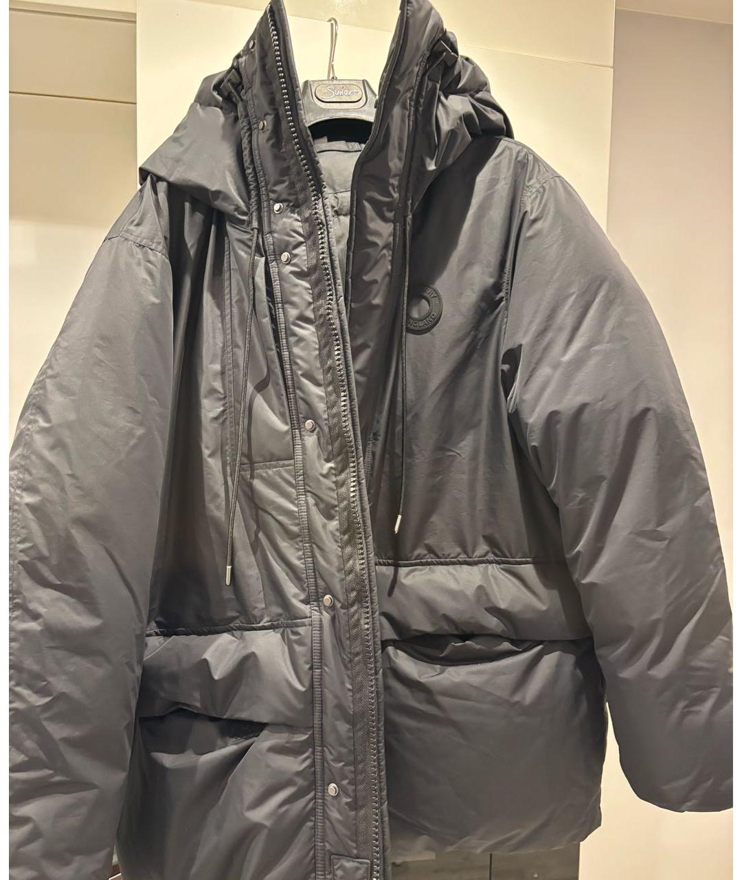 BURBERRY Черный полиэстеровый пуховик, фото 6