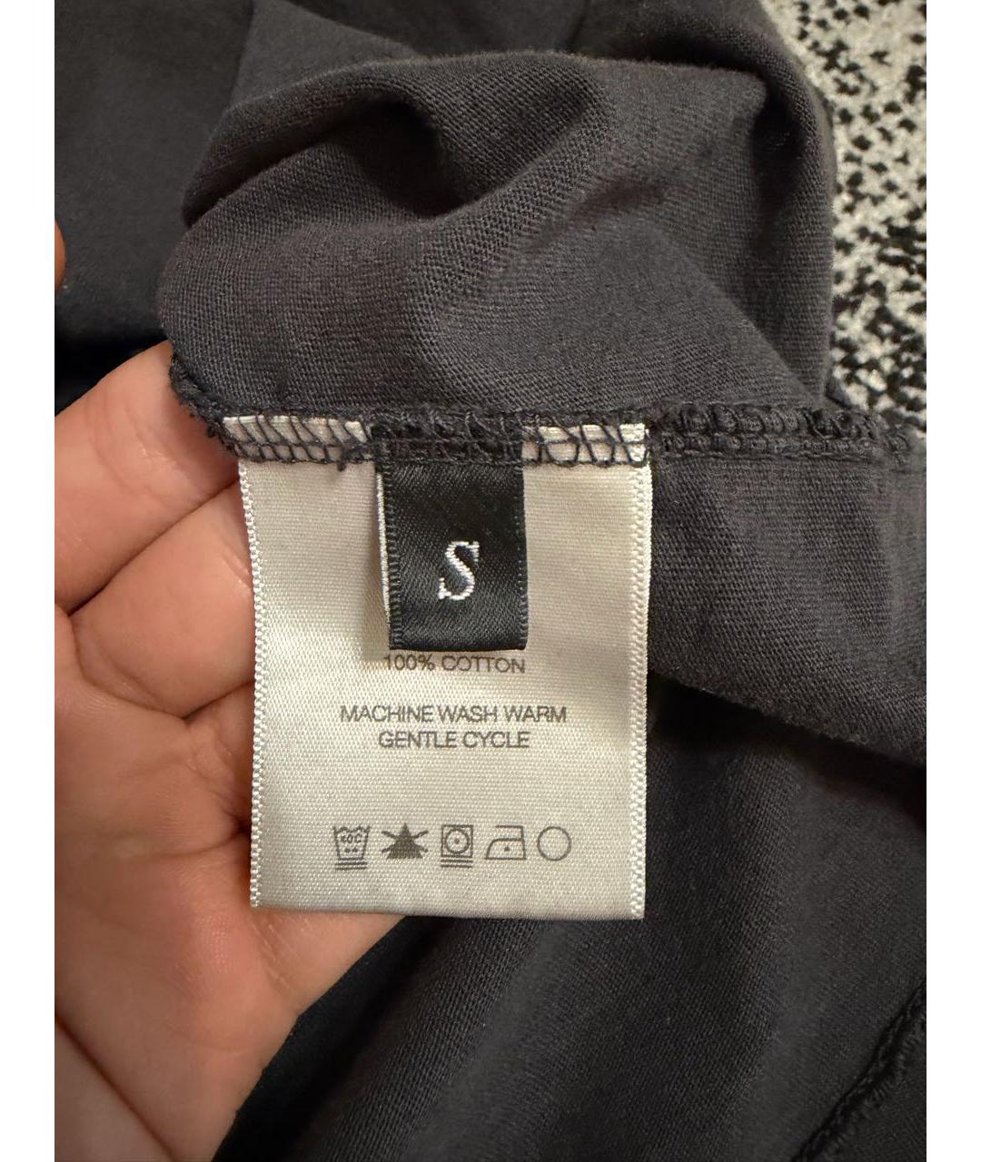 Enfants Riches Déprimés Антрацитовая хлопковая футболка, фото 4