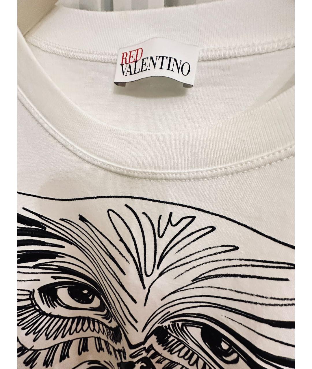 RED VALENTINO Белая футболка, фото 3