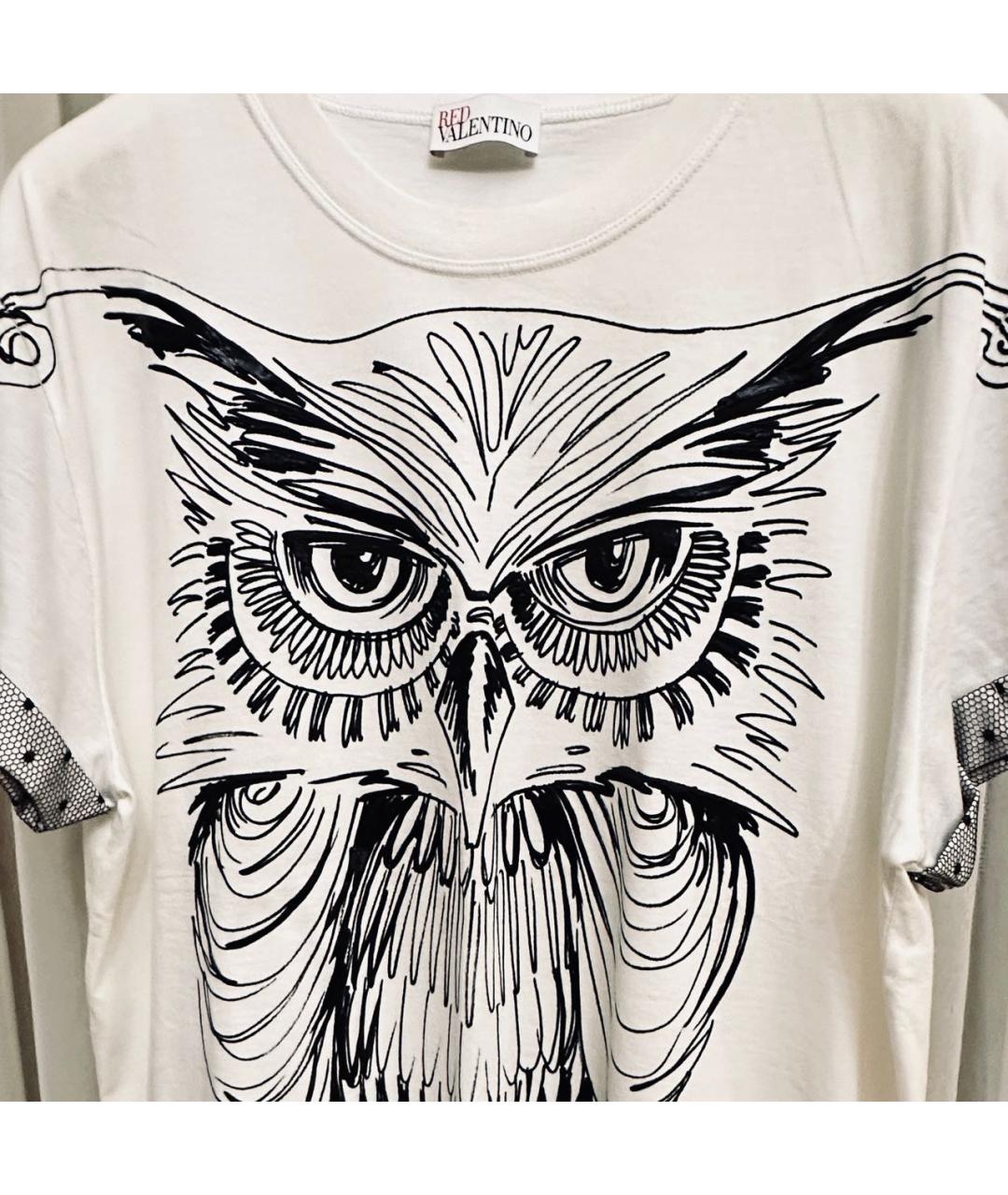 RED VALENTINO Белая футболка, фото 5