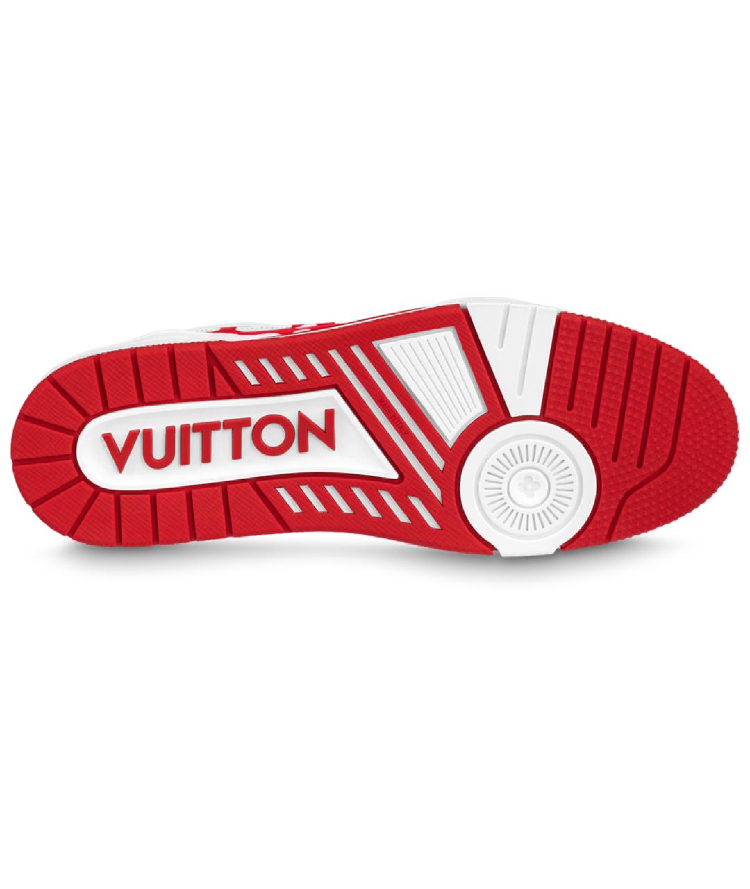 LOUIS VUITTON Белые кожаные кроссовки, фото 5