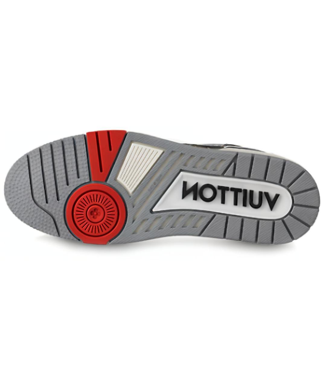 LOUIS VUITTON Черные кожаные низкие кроссовки / кеды, фото 5