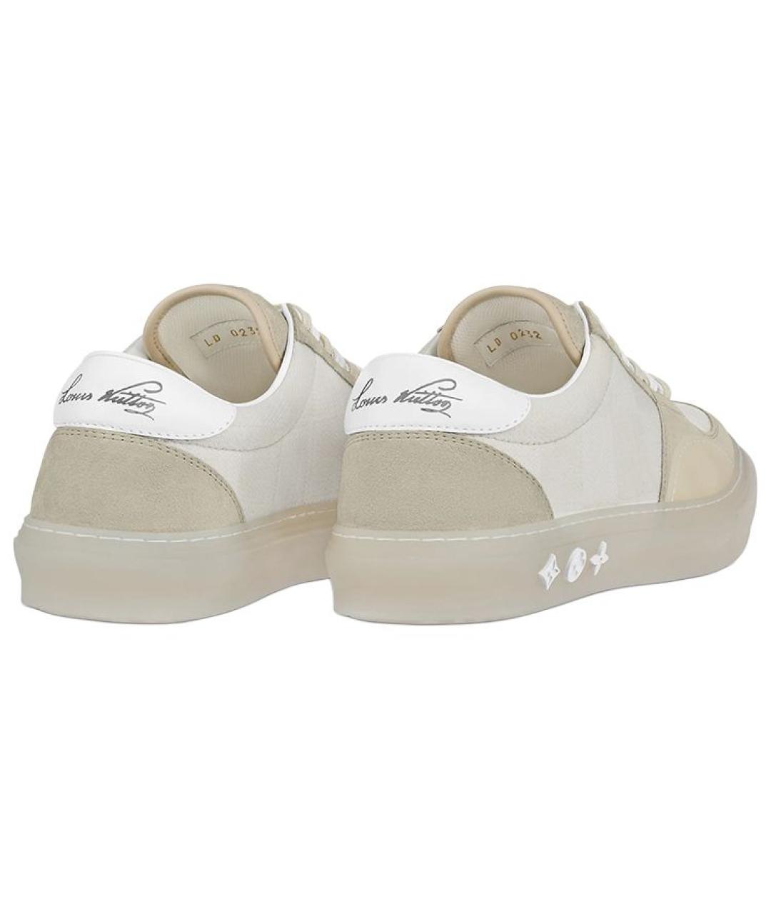 LOUIS VUITTON Бежевые низкие кроссовки / кеды, фото 3