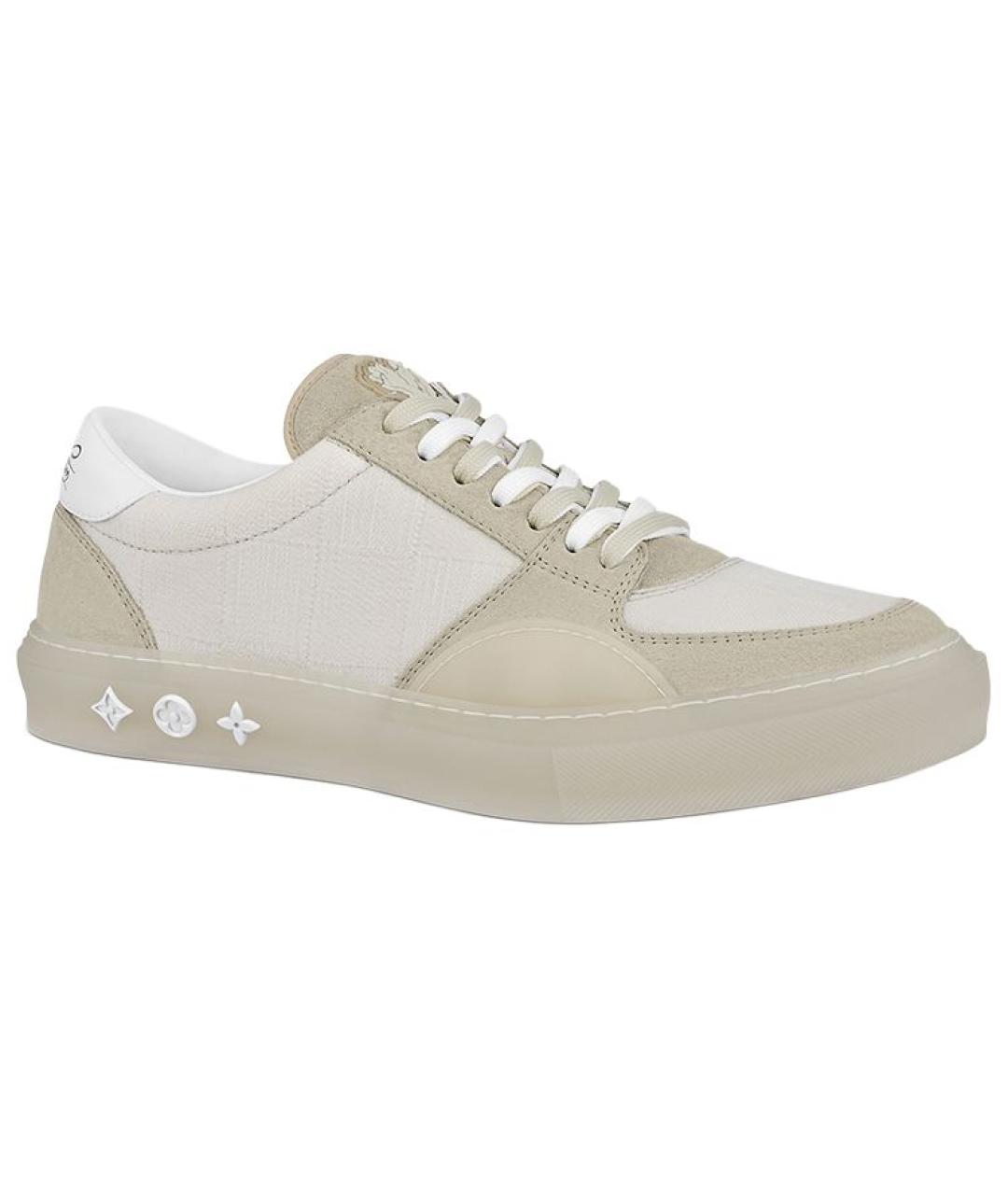 LOUIS VUITTON Бежевые низкие кроссовки / кеды, фото 1