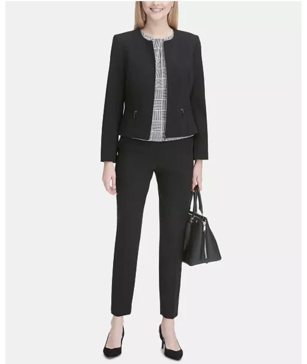 CALVIN KLEIN Черный жакет/пиджак, фото 5