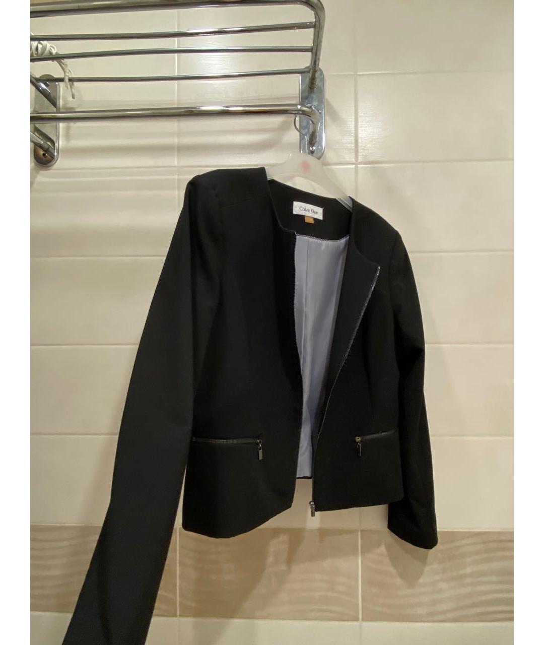 CALVIN KLEIN Черный жакет/пиджак, фото 3