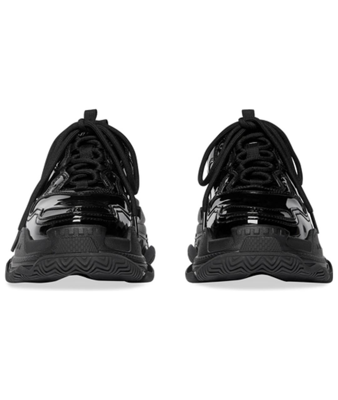 BALENCIAGA Черные низкие кроссовки / кеды, фото 5