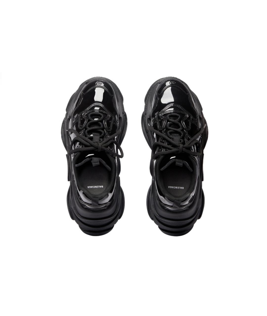 BALENCIAGA Черные низкие кроссовки / кеды, фото 4
