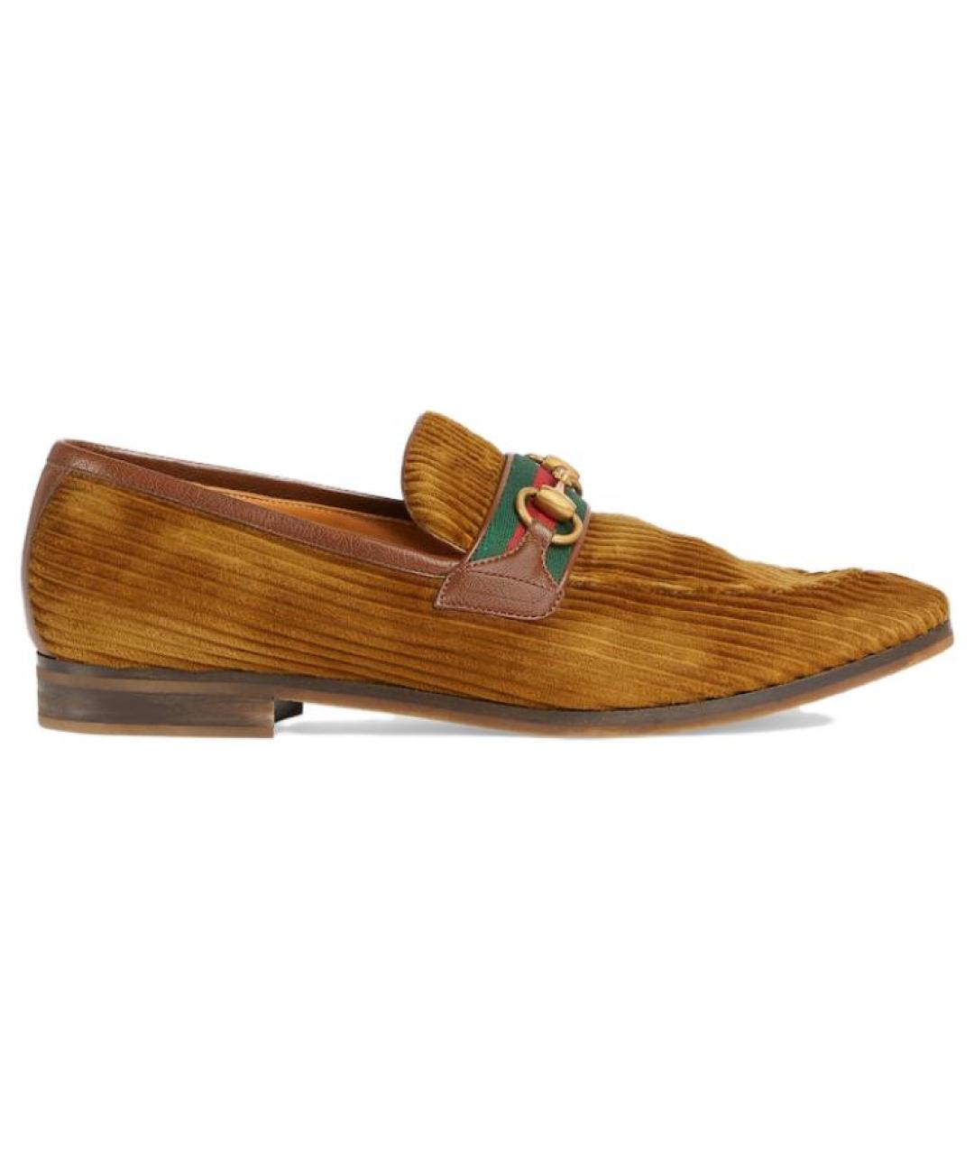 GUCCI Коричневые лоферы, фото 1