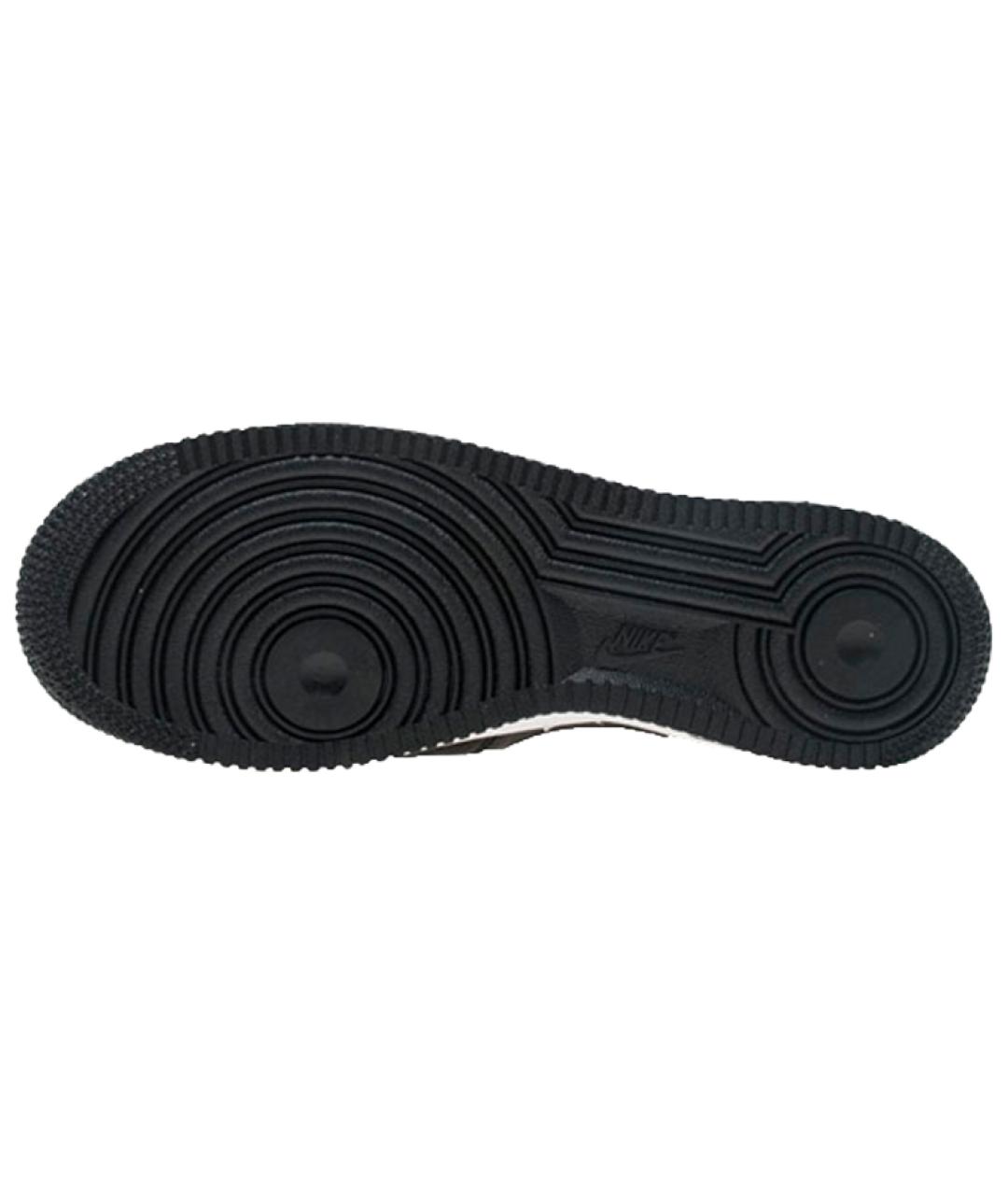 NIKE Черные кожаные низкие кроссовки / кеды, фото 5