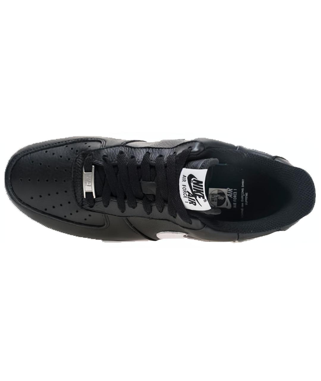 NIKE Черные кожаные низкие кроссовки / кеды, фото 4