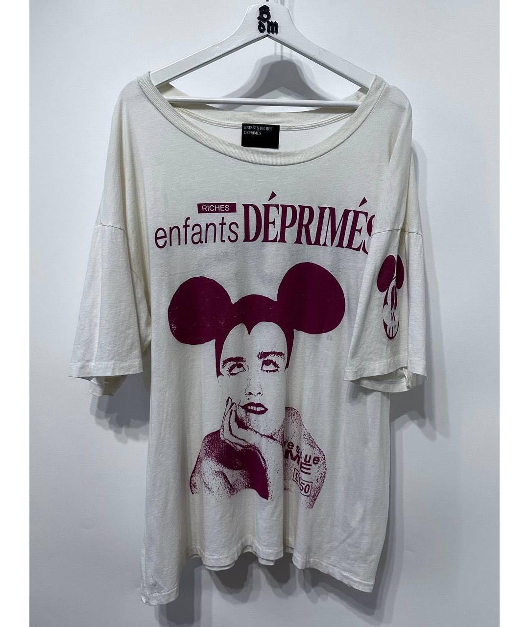 Enfants Riches Déprimés Белая хлопковая футболка, фото 5