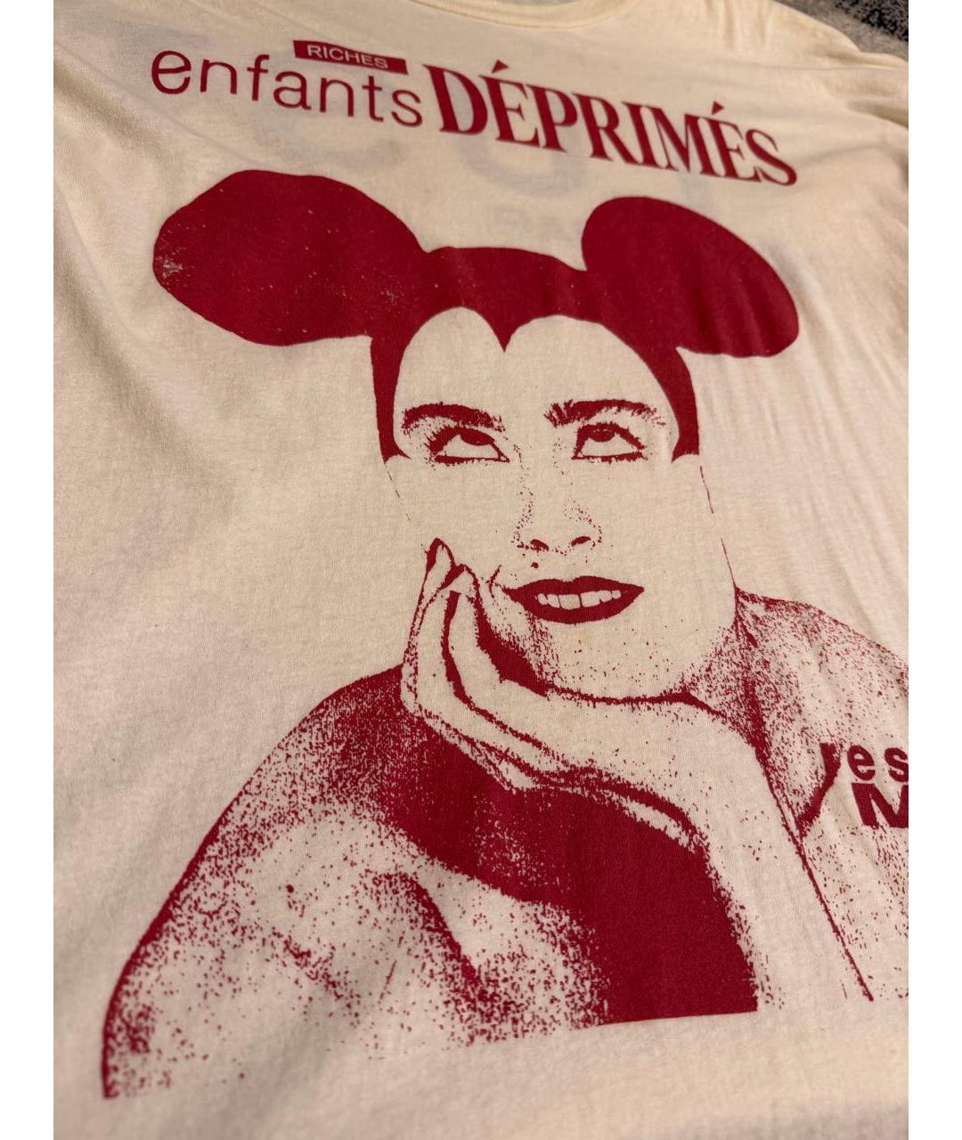 Enfants Riches Déprimés Белая хлопковая футболка, фото 4