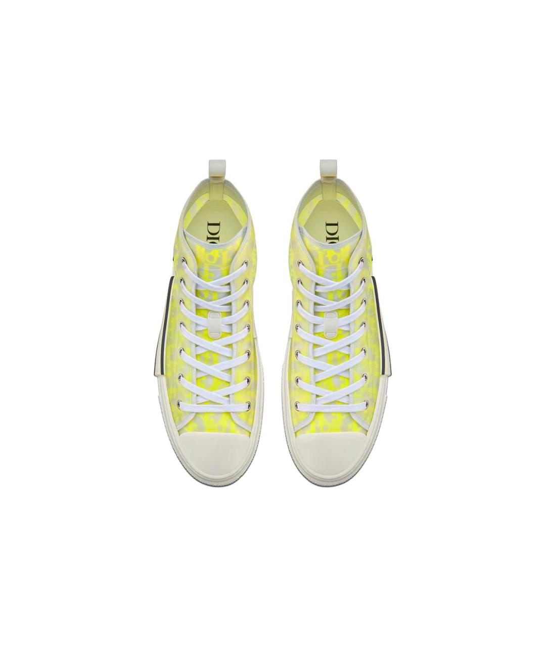 CHRISTIAN DIOR Желтые высокие кроссовки / кеды, фото 5