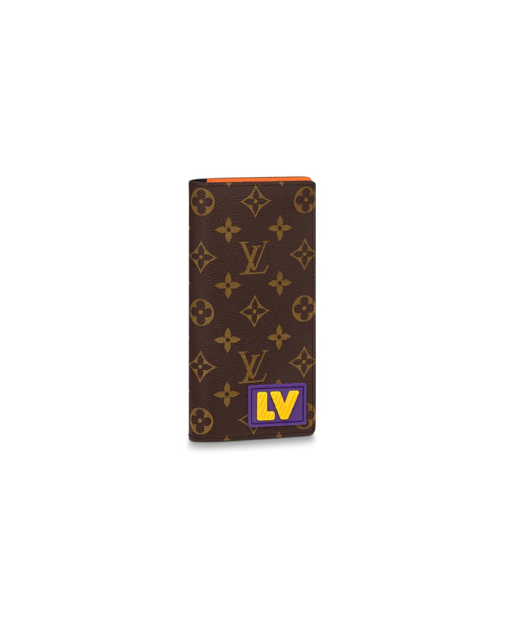 LOUIS VUITTON Коричневый кошелек, фото 6