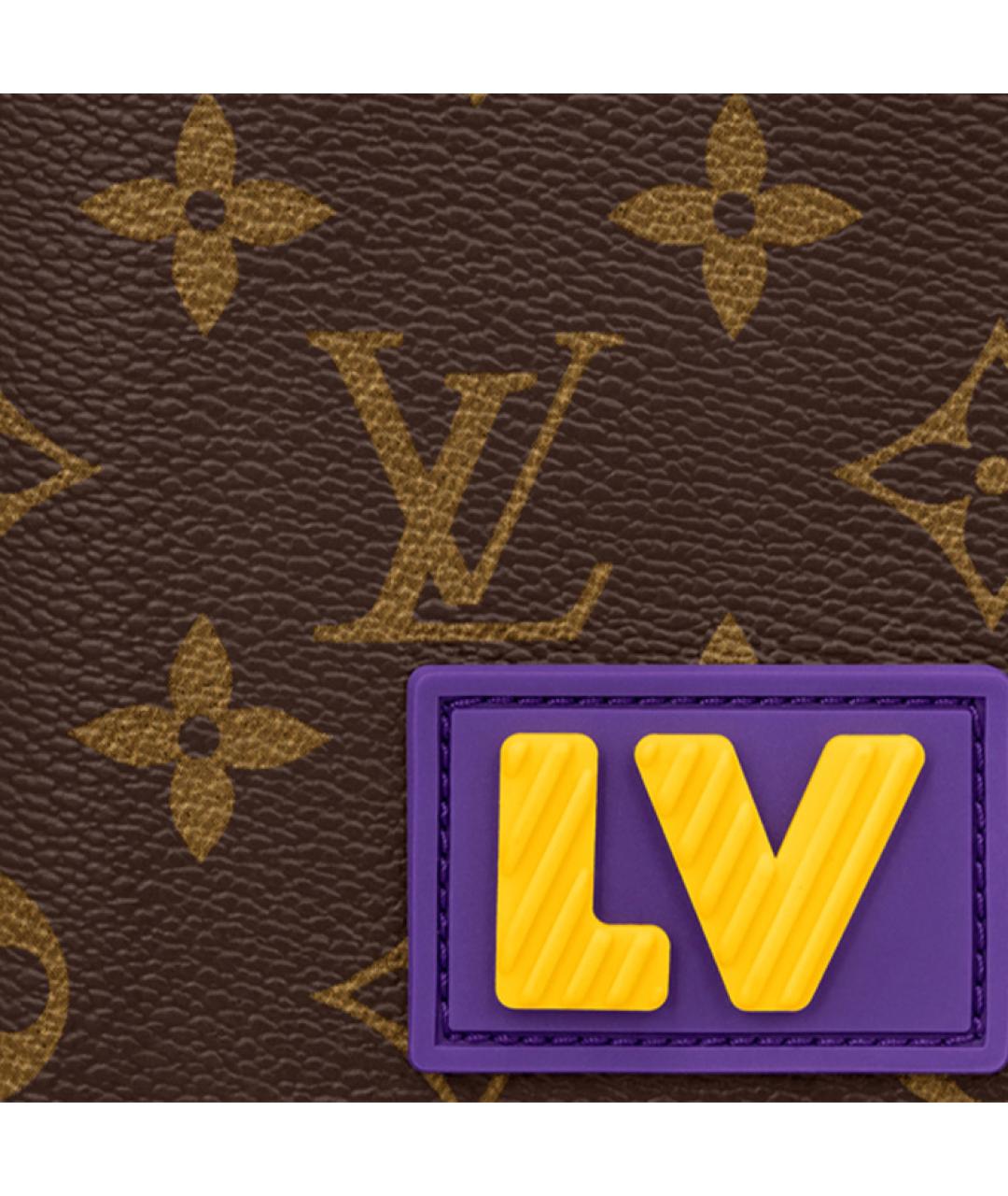 LOUIS VUITTON Коричневый кошелек, фото 5