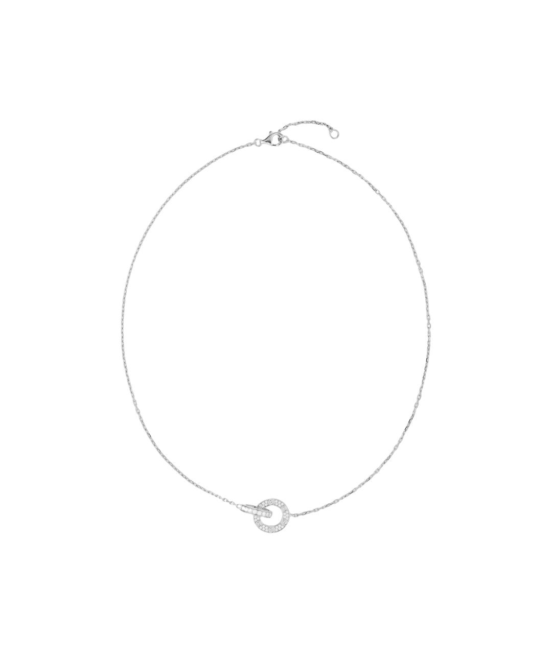CARTIER Серебряное колье из белого золота, фото 2