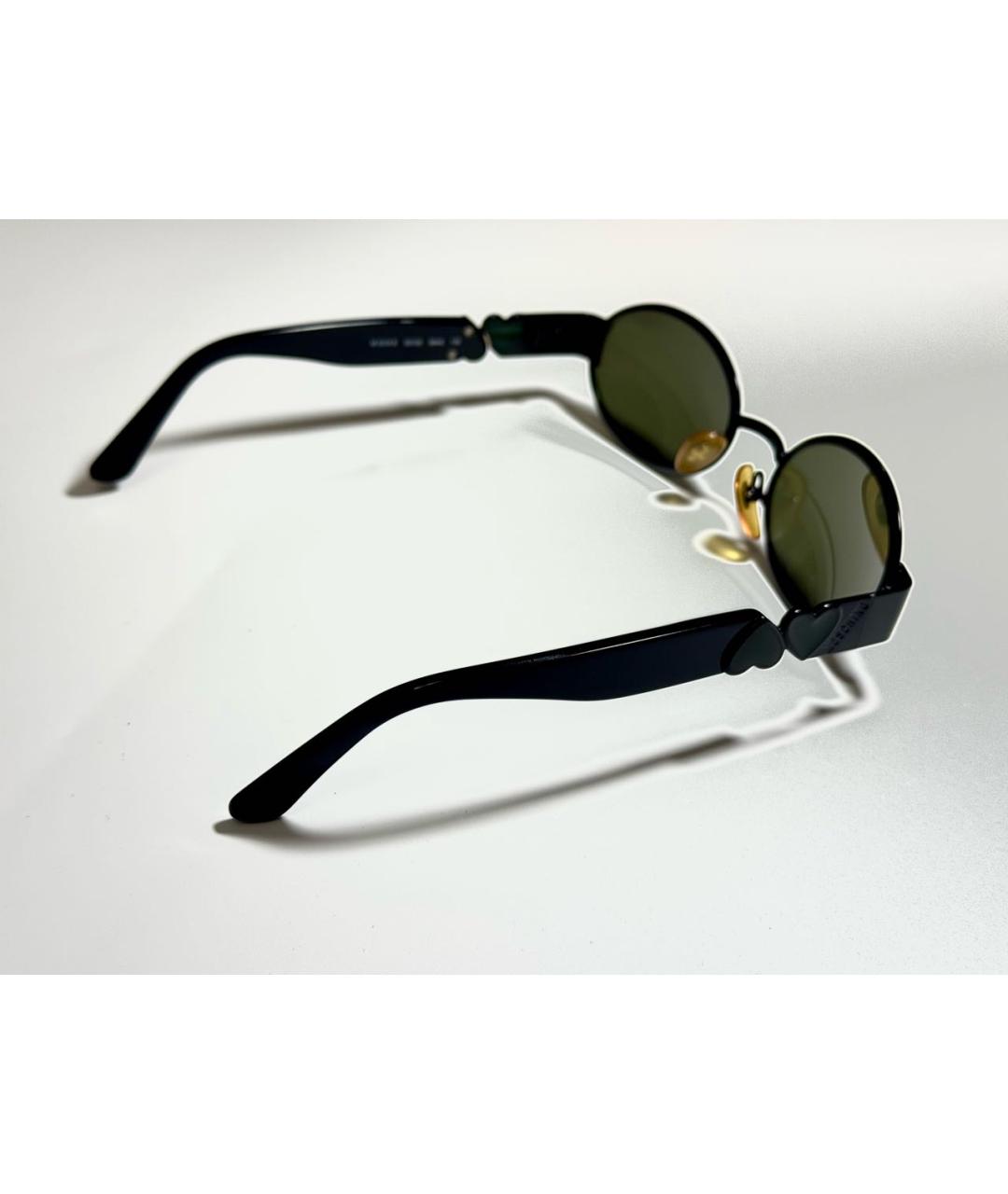 MOSCHINO Черные металлические солнцезащитные очки, фото 4