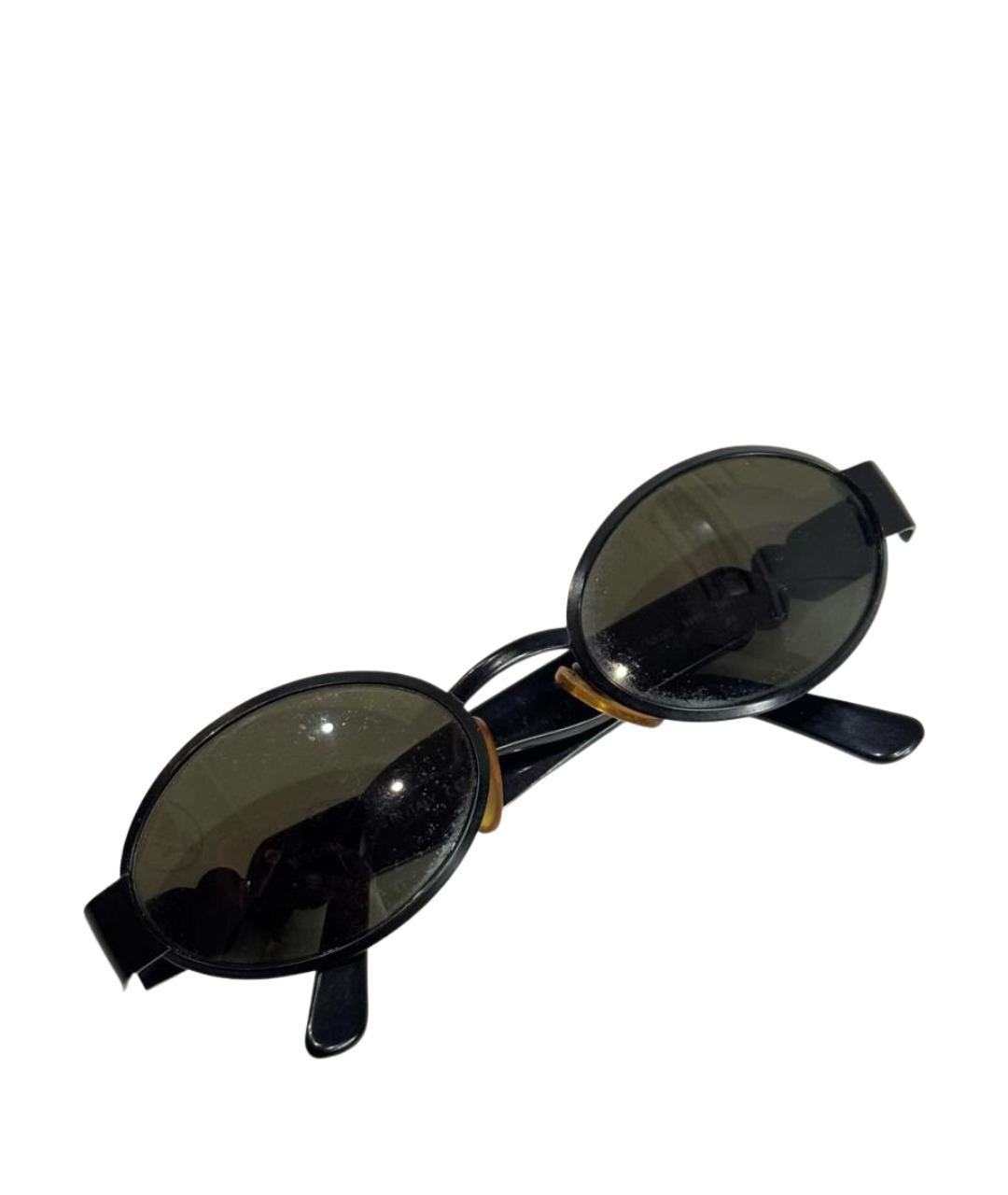 MOSCHINO Черные металлические солнцезащитные очки, фото 1