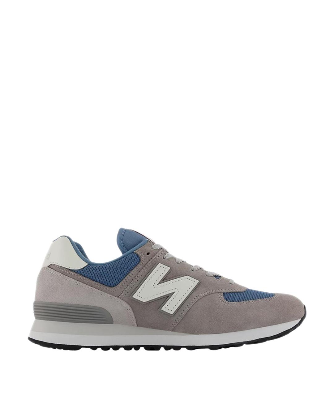 NEW BALANCE Серые замшевые кроссовки, фото 1