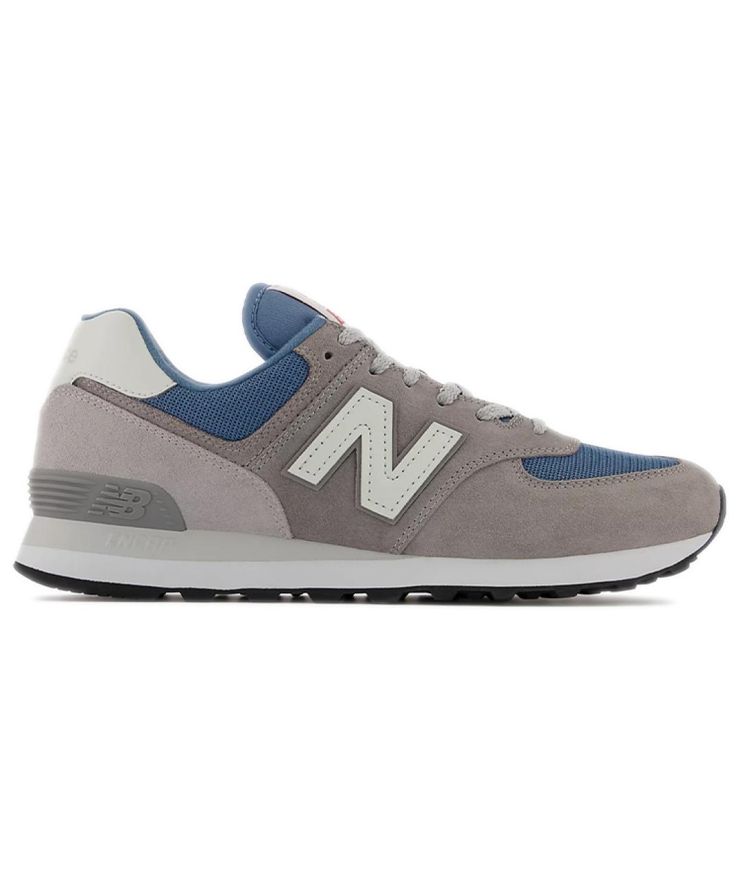 NEW BALANCE Серые замшевые кроссовки, фото 2