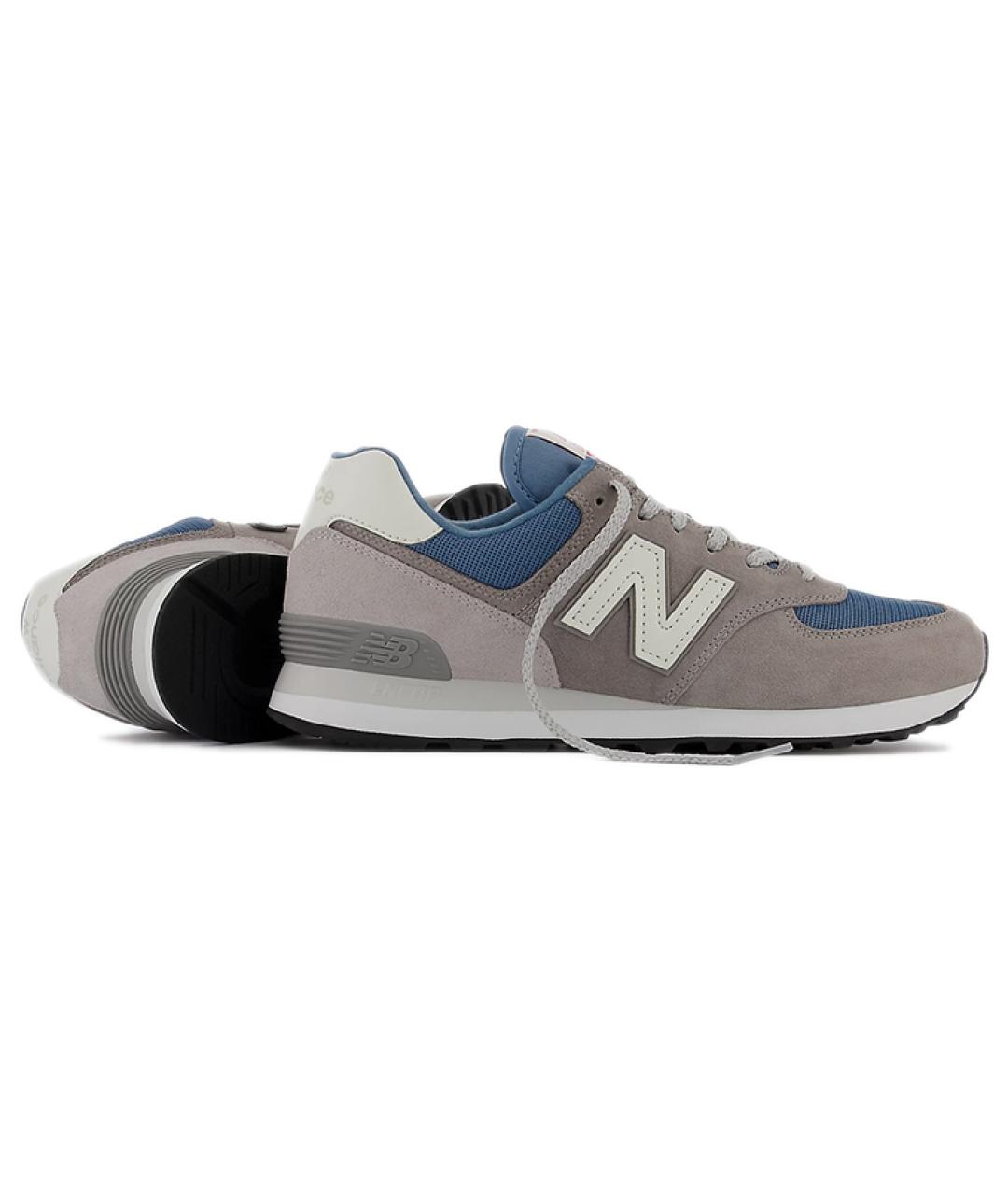 NEW BALANCE Серые замшевые кроссовки, фото 4