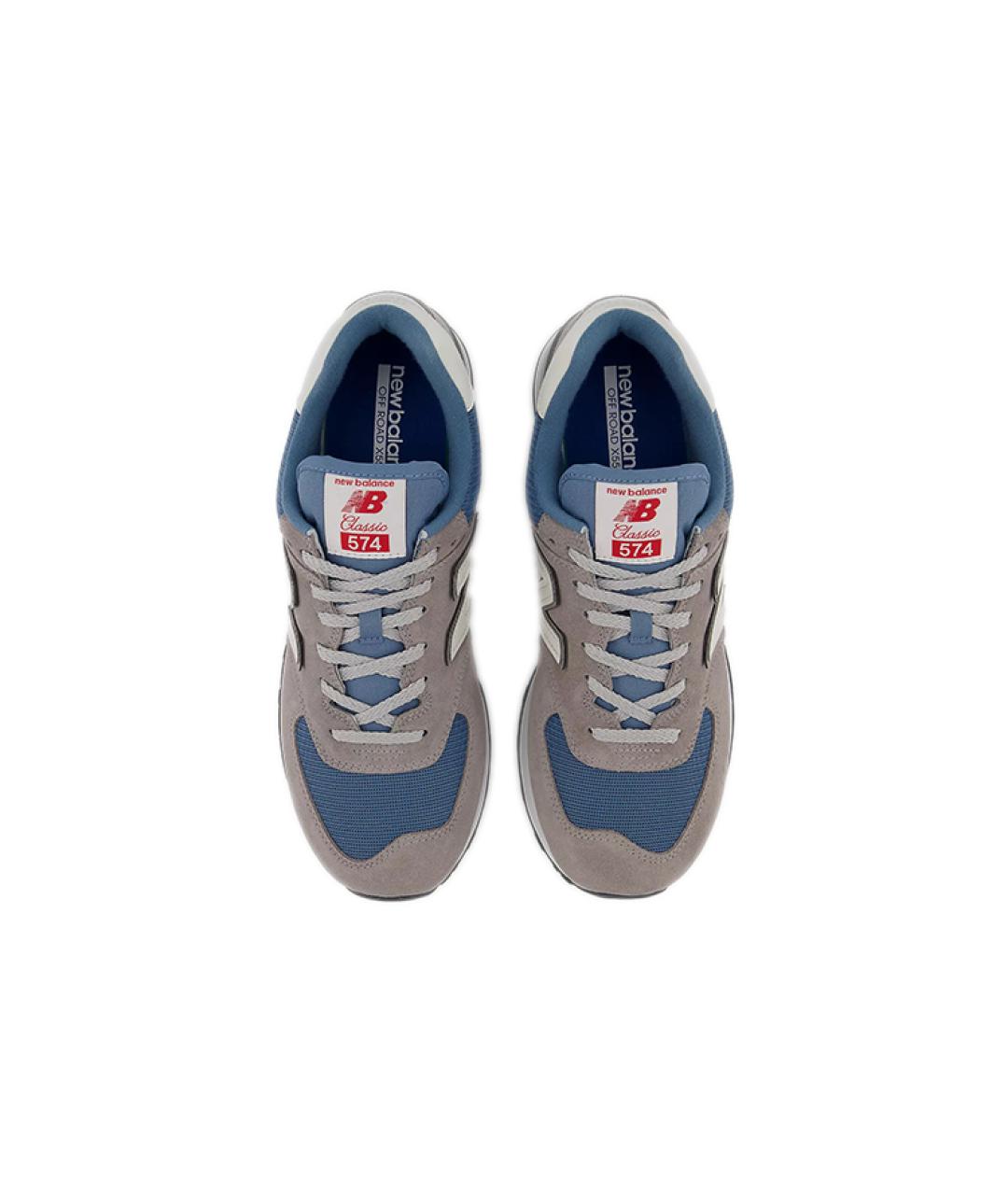 NEW BALANCE Серые замшевые кроссовки, фото 5