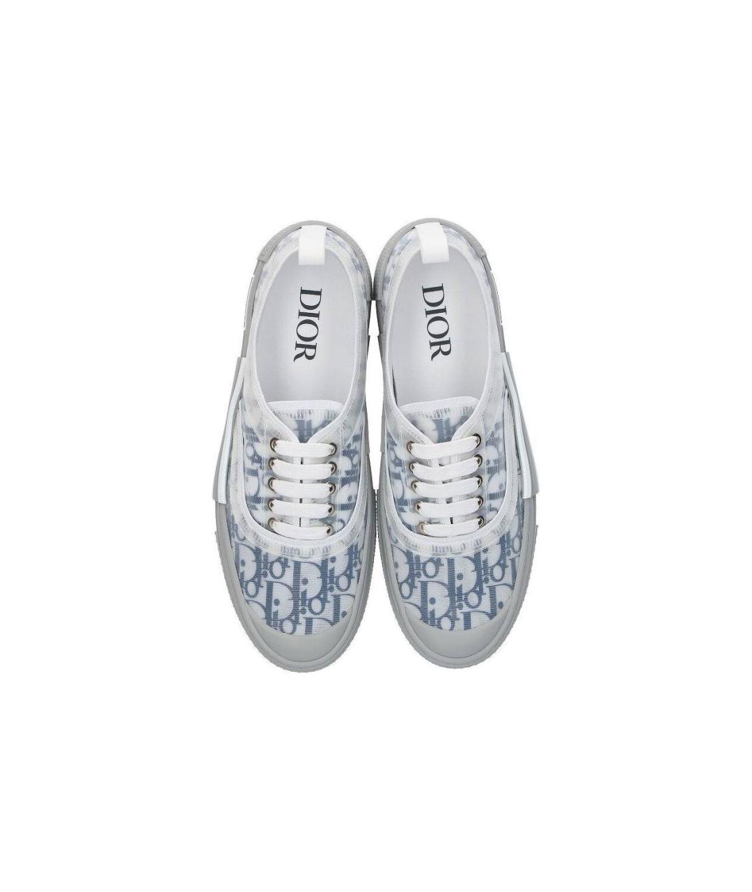 CHRISTIAN DIOR Голубые низкие кроссовки / кеды, фото 3